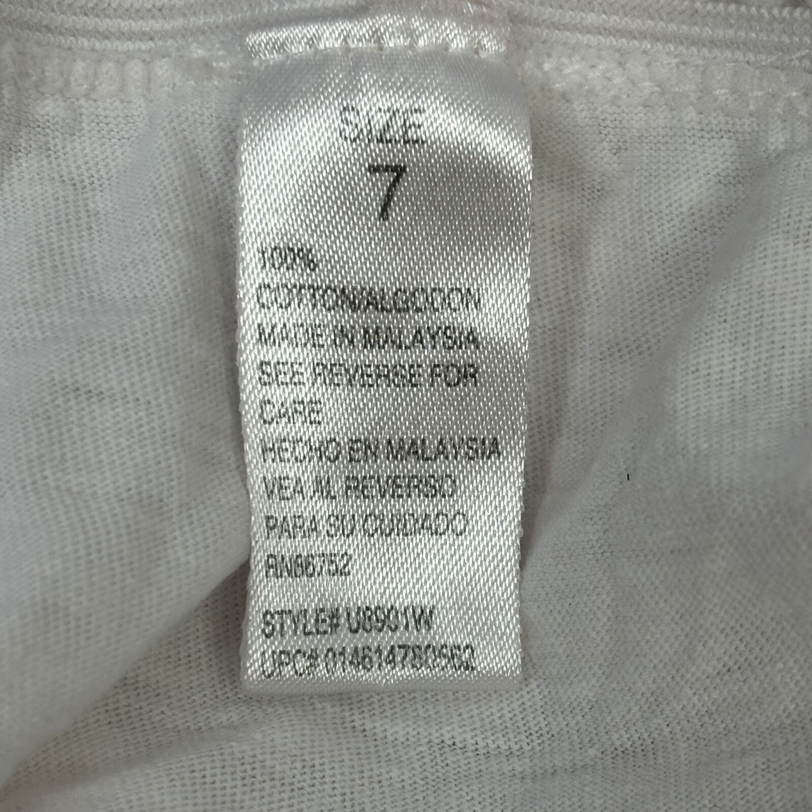 Vintage Cotton Panties Briefs Unknown Brand White Cotton Ladies Women’s Size 7
