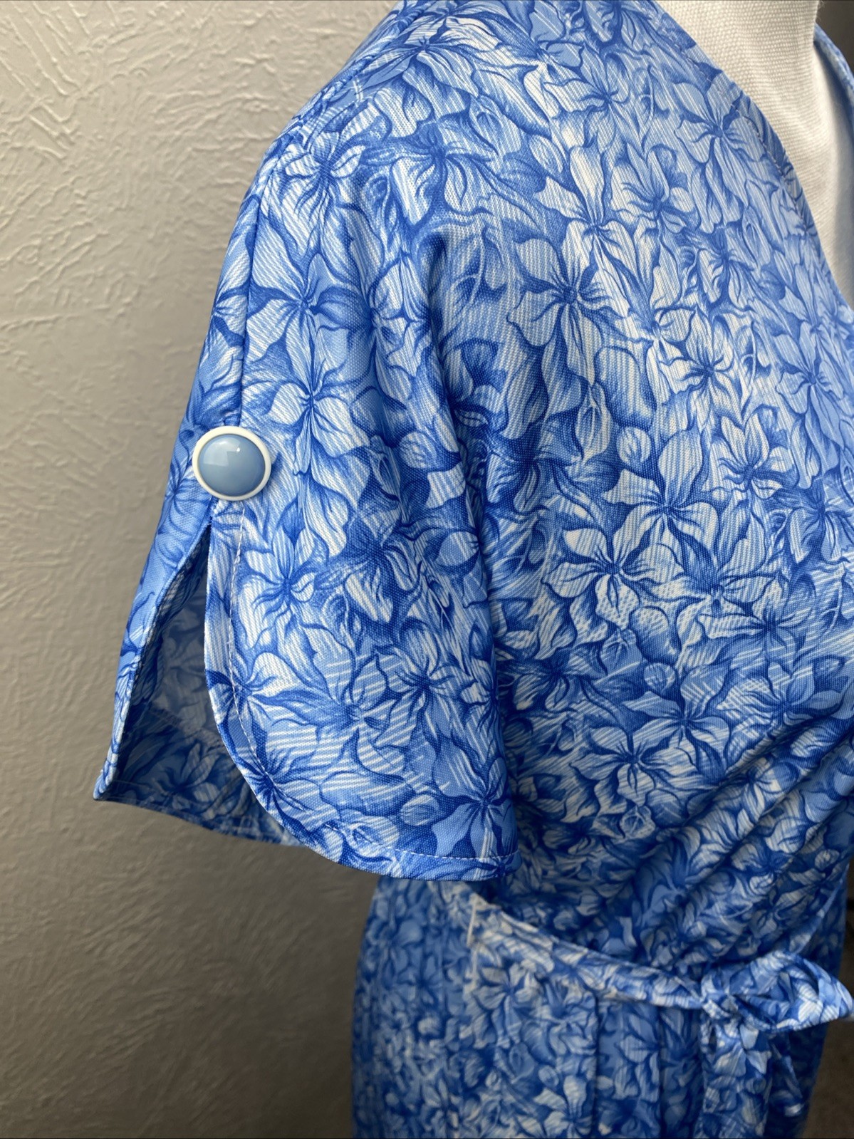 Haband For Her Dress Blue Floral Summer Daytime Dress