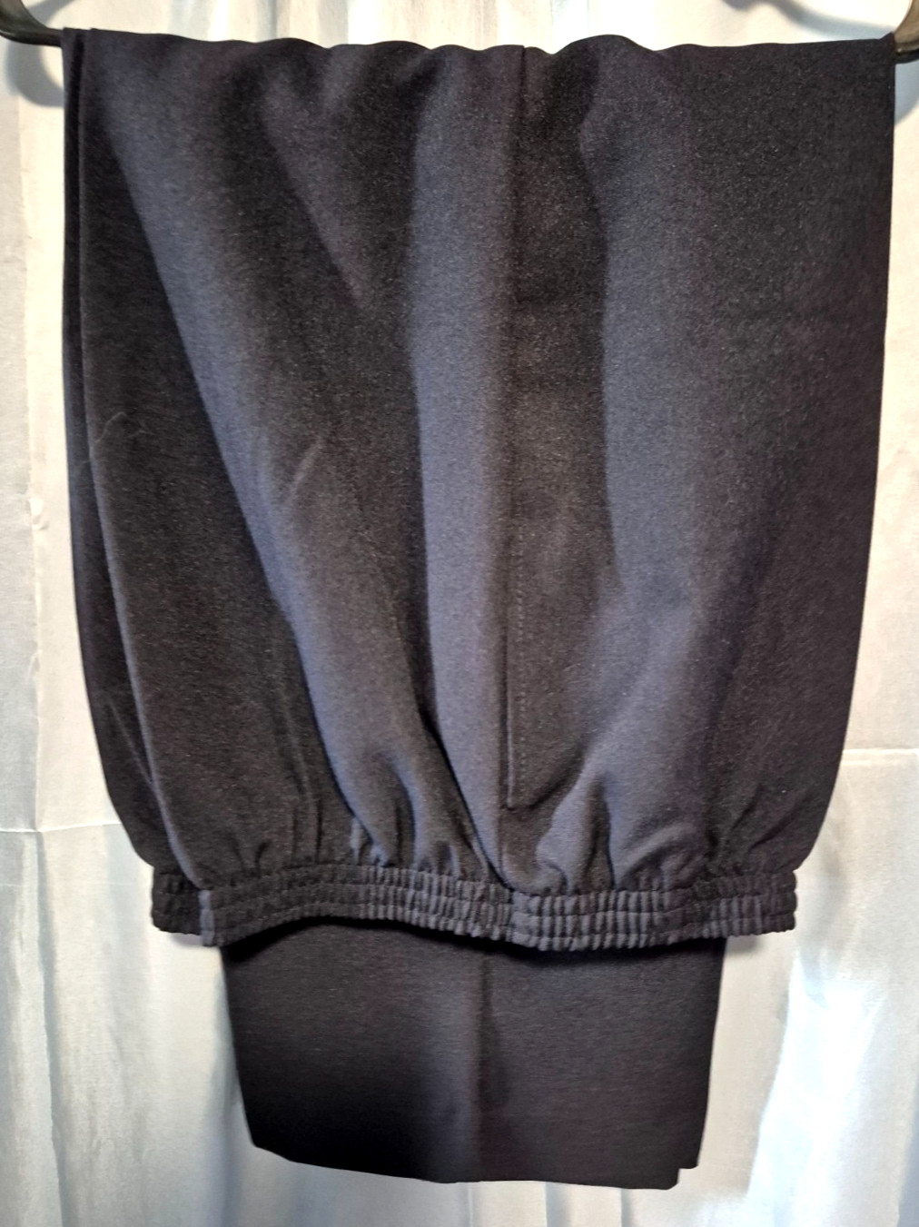 Salon Studio Haband Navy Blue Polyester 3 pc Pant Suit Women’s Petite PL VTG 90s