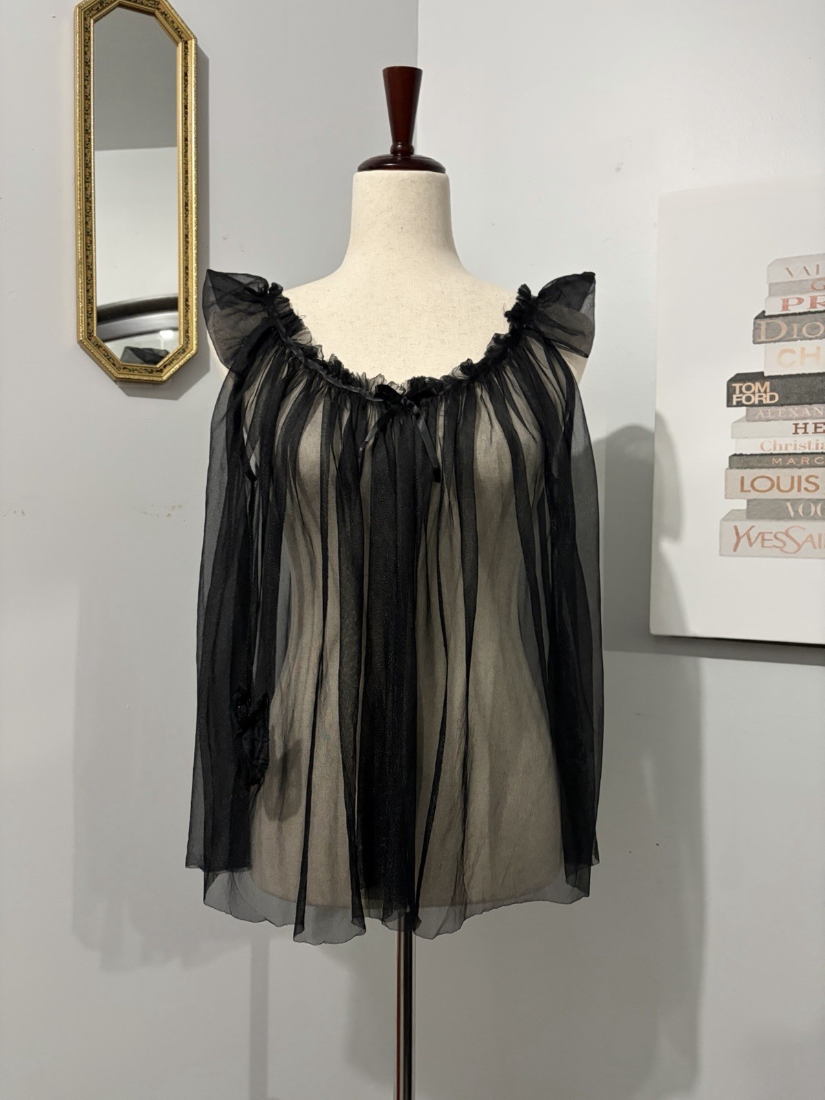 Vintage Chiffon Babydoll Size Fits M, L
