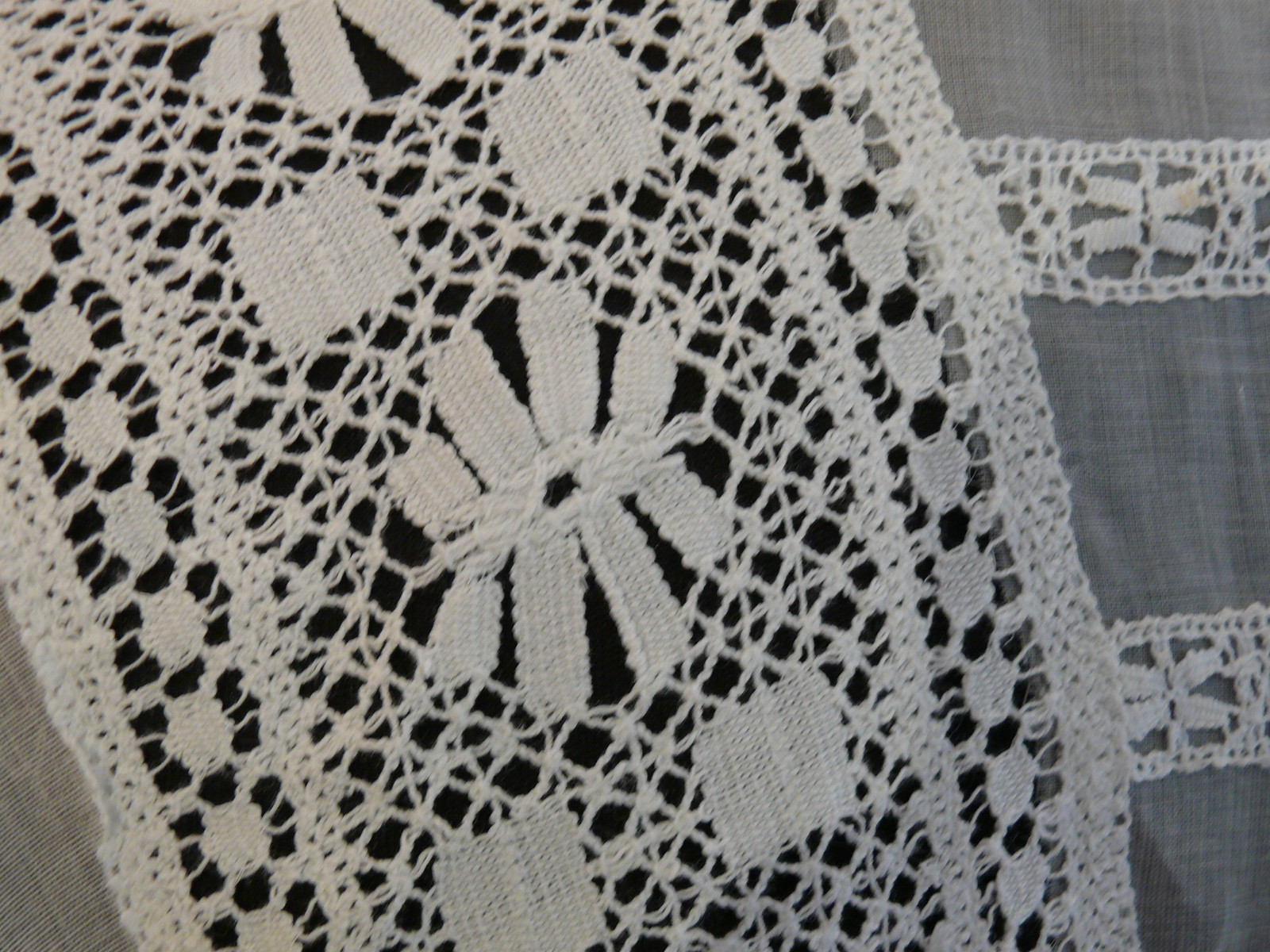 1910-15 Gibson Girl White Long Cool Cotton Lawn Dress w. Lace Grad / Wedding M