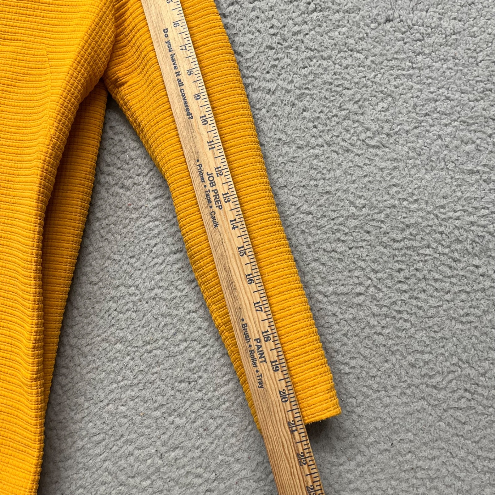 60’s Leisure Pant Set Womens S Marigold Yellow Textured Dacron Polyester 70’s