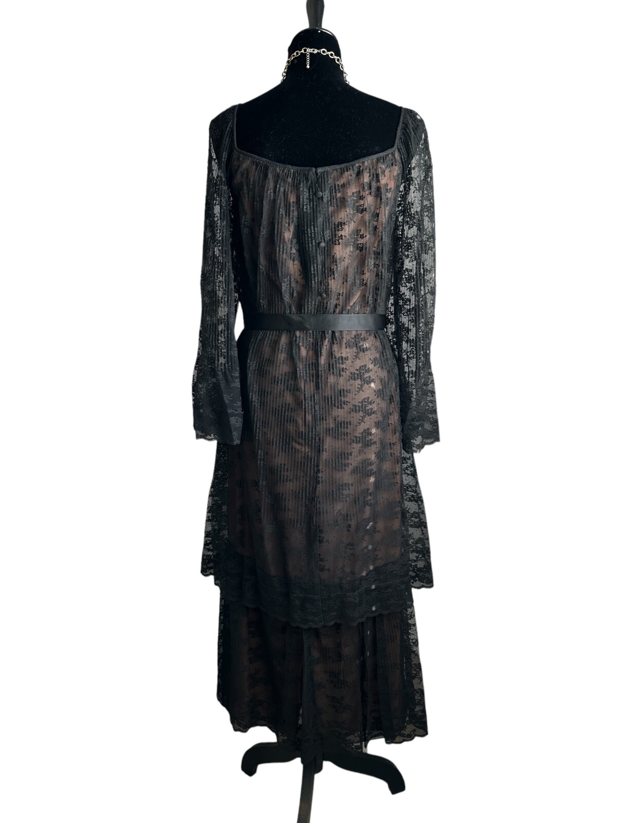 Vintage Marita by Anthony Muto Lace & Satin Evening Dress 60’s