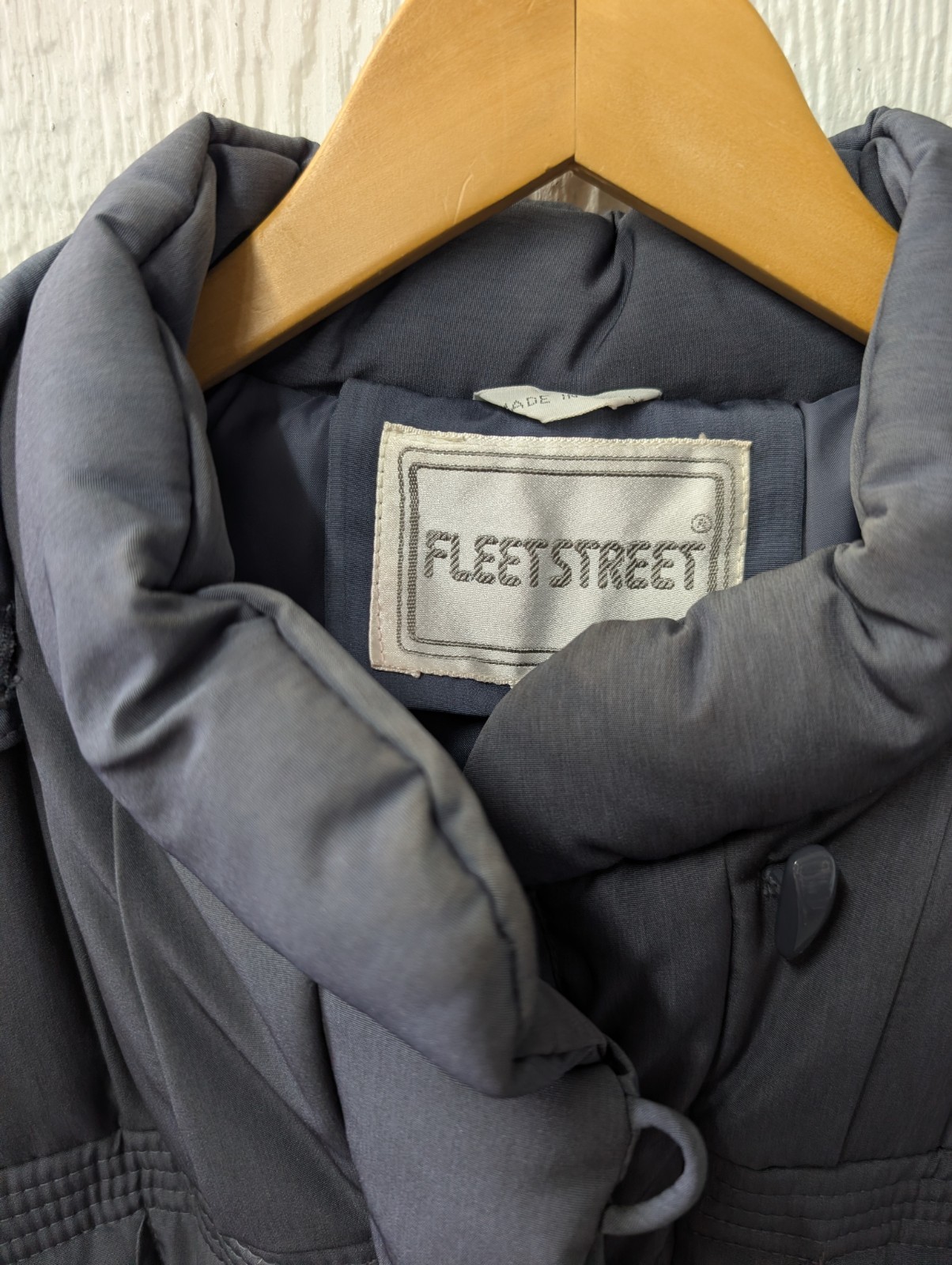 Vintage Fleet Street Down Feather Quilted Coat Long Coat Retro Cozy Size 10