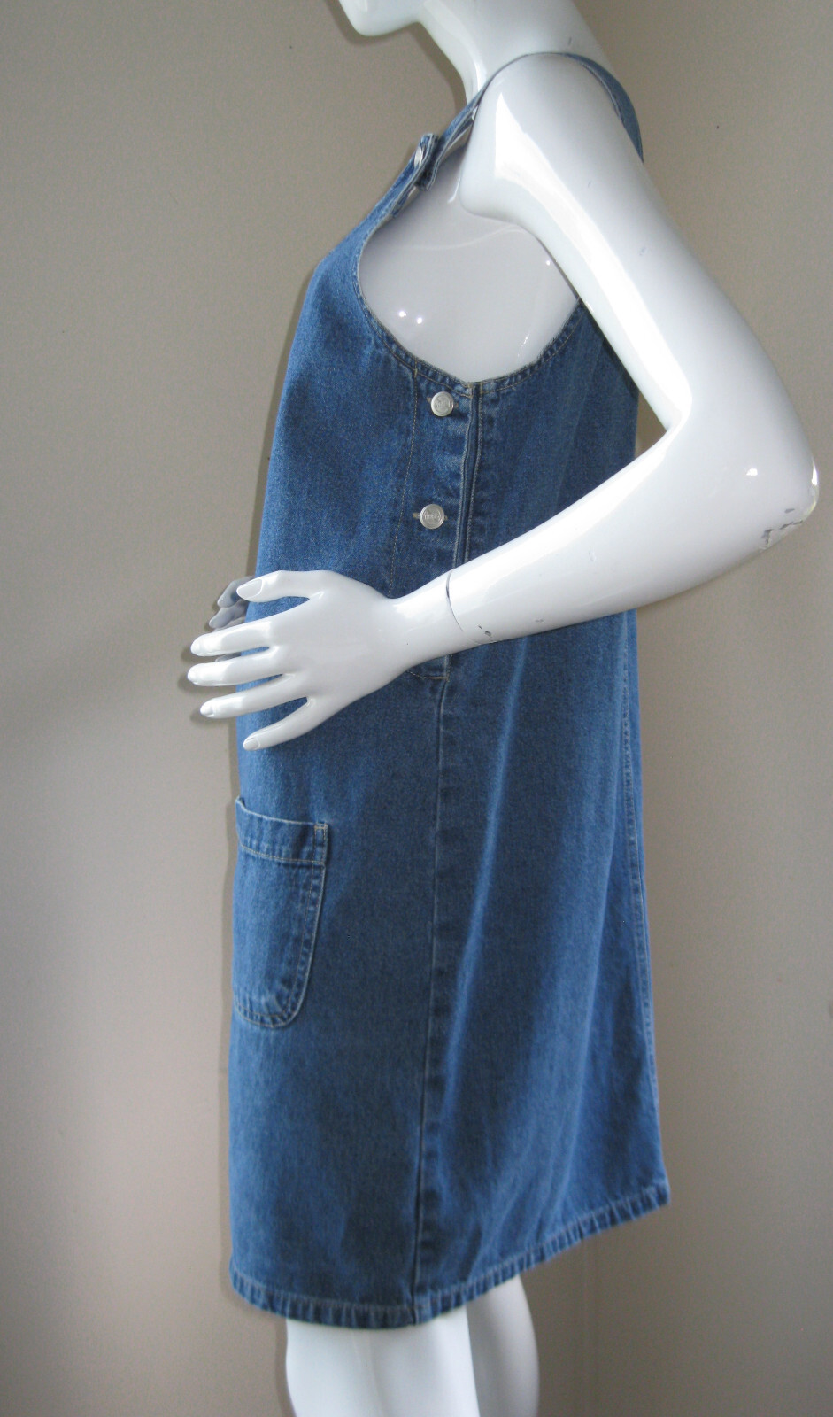 Vintage 90’s/Y2K New NO EXCUSES ORIGINAL Denim dress Size M Nice! Rare!