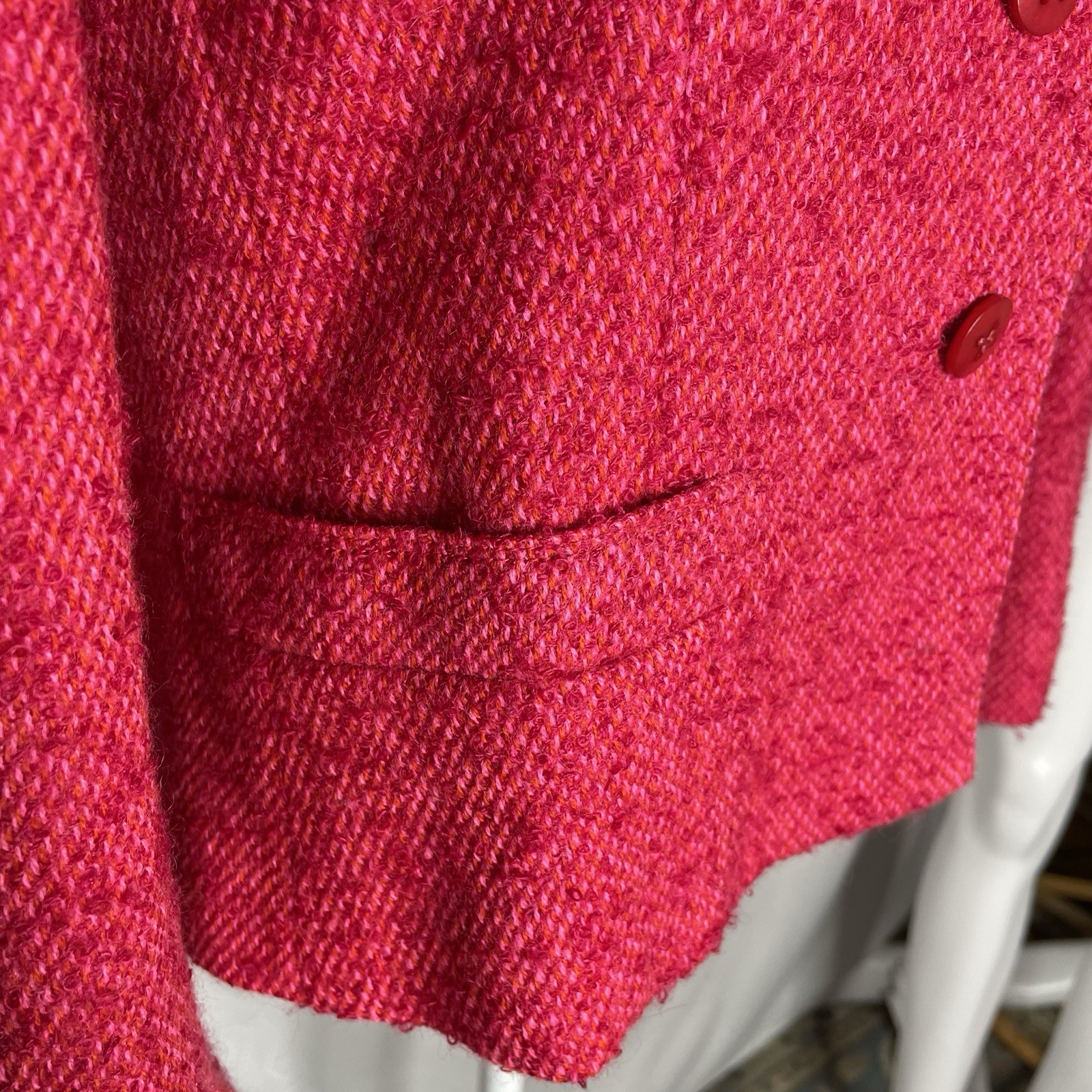Vintage 60s Jacobson’s by Bardley Pink Tweed Blazer Jacket Boxy