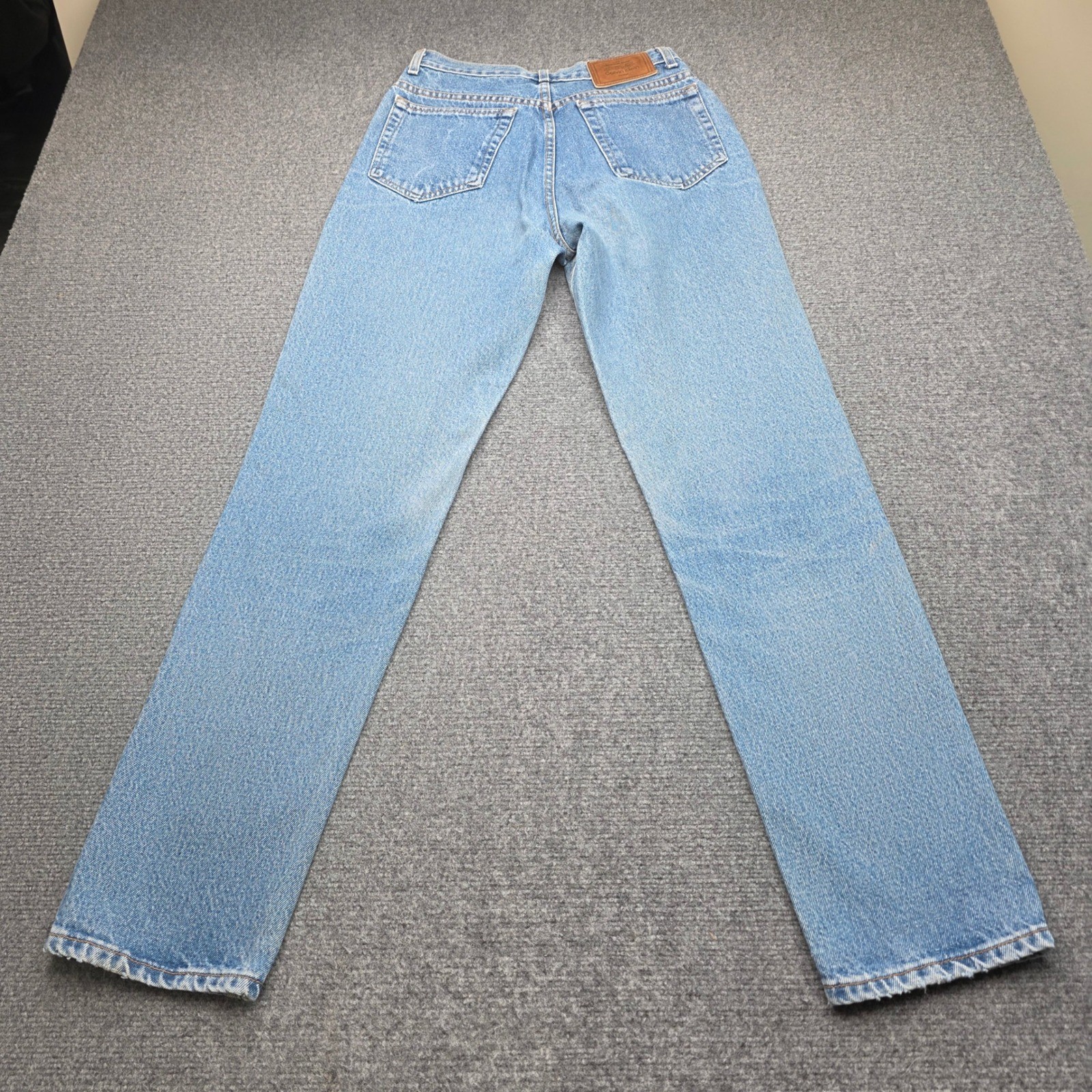 Vintage Calvin Klein High Waist Straight Leg Jeans Light Wash USA Made Women 10