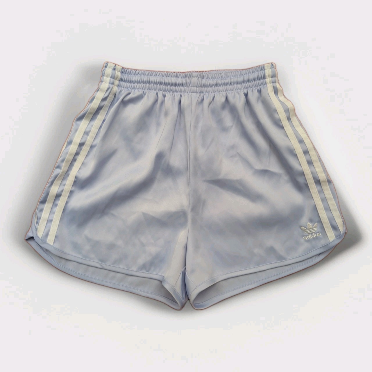 Adidas Glanz Satin Sprinter Shorts XS Lilac Running Womens Casual Vintage Sports