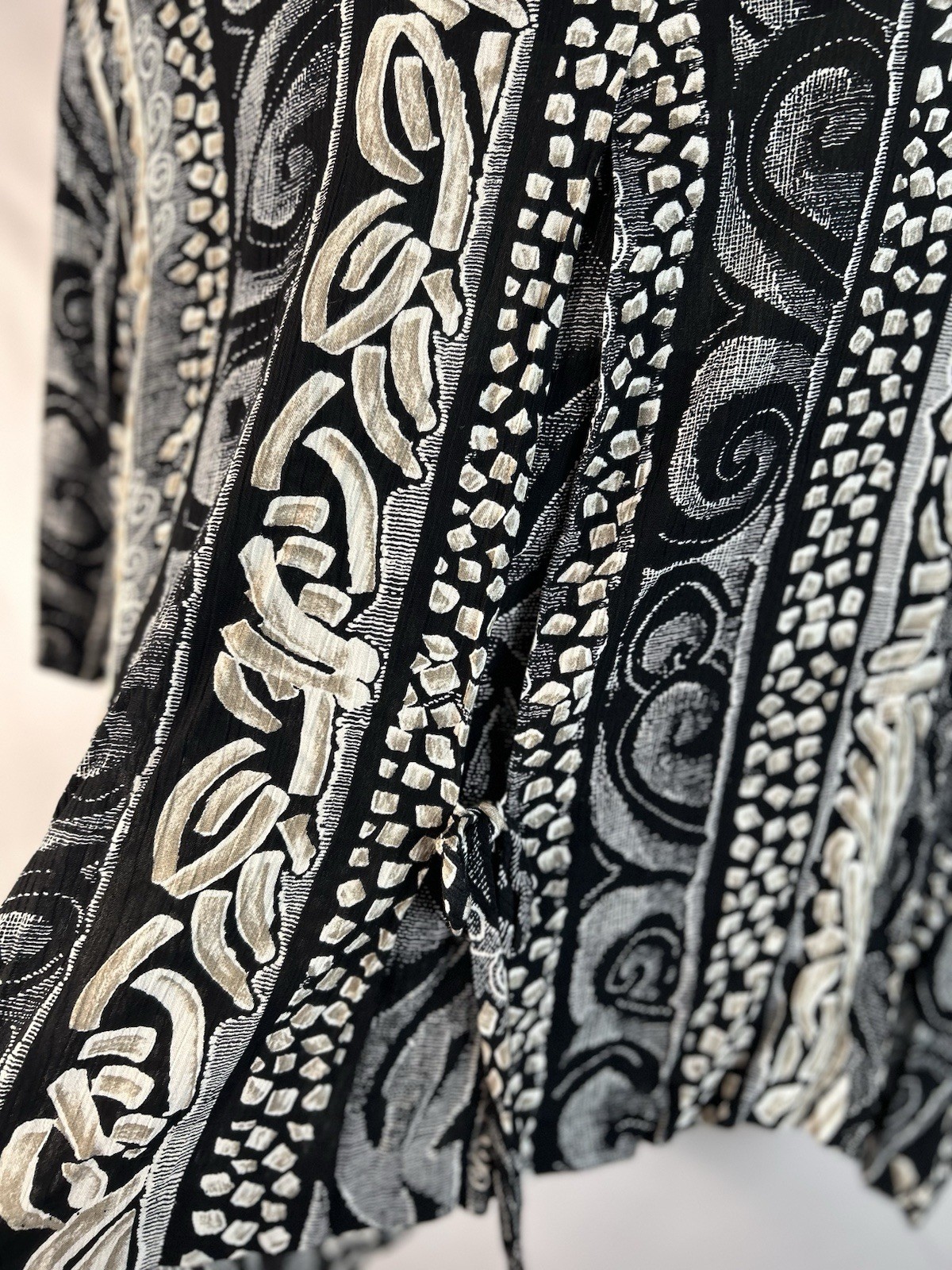 Vintage Tracy Richards Paisley & Stripe Button Blouse Size 22WP