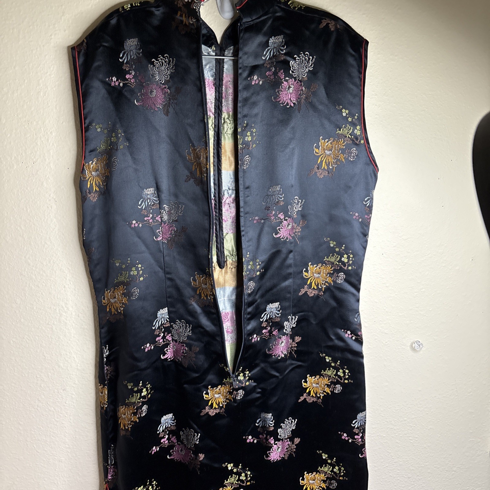 Vtg Oriental S.F. China Black Dress Womens Asian Kimono – 42