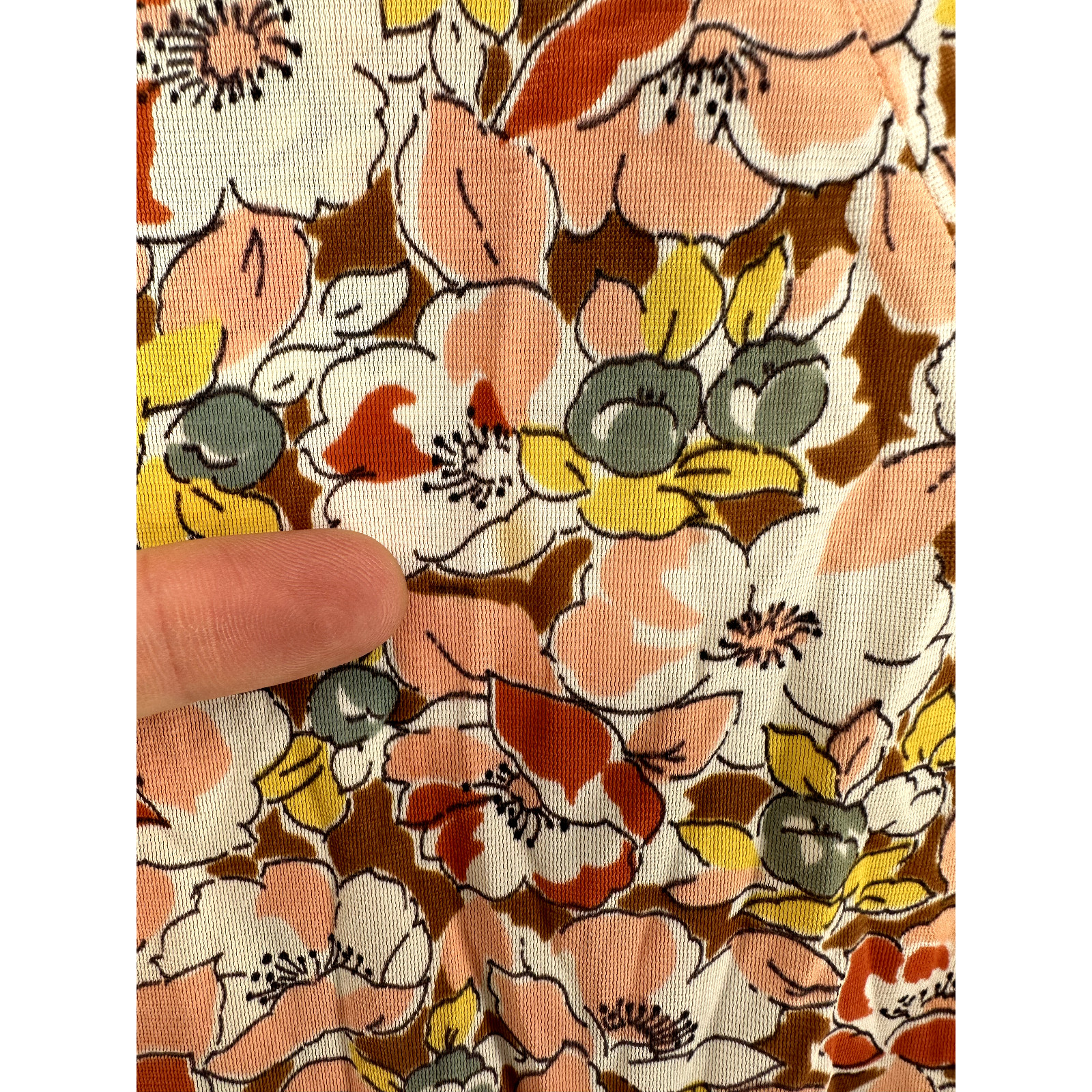 Handmade Womens Blouse Top Size XS See Measurements Multicolor Floral Vintage