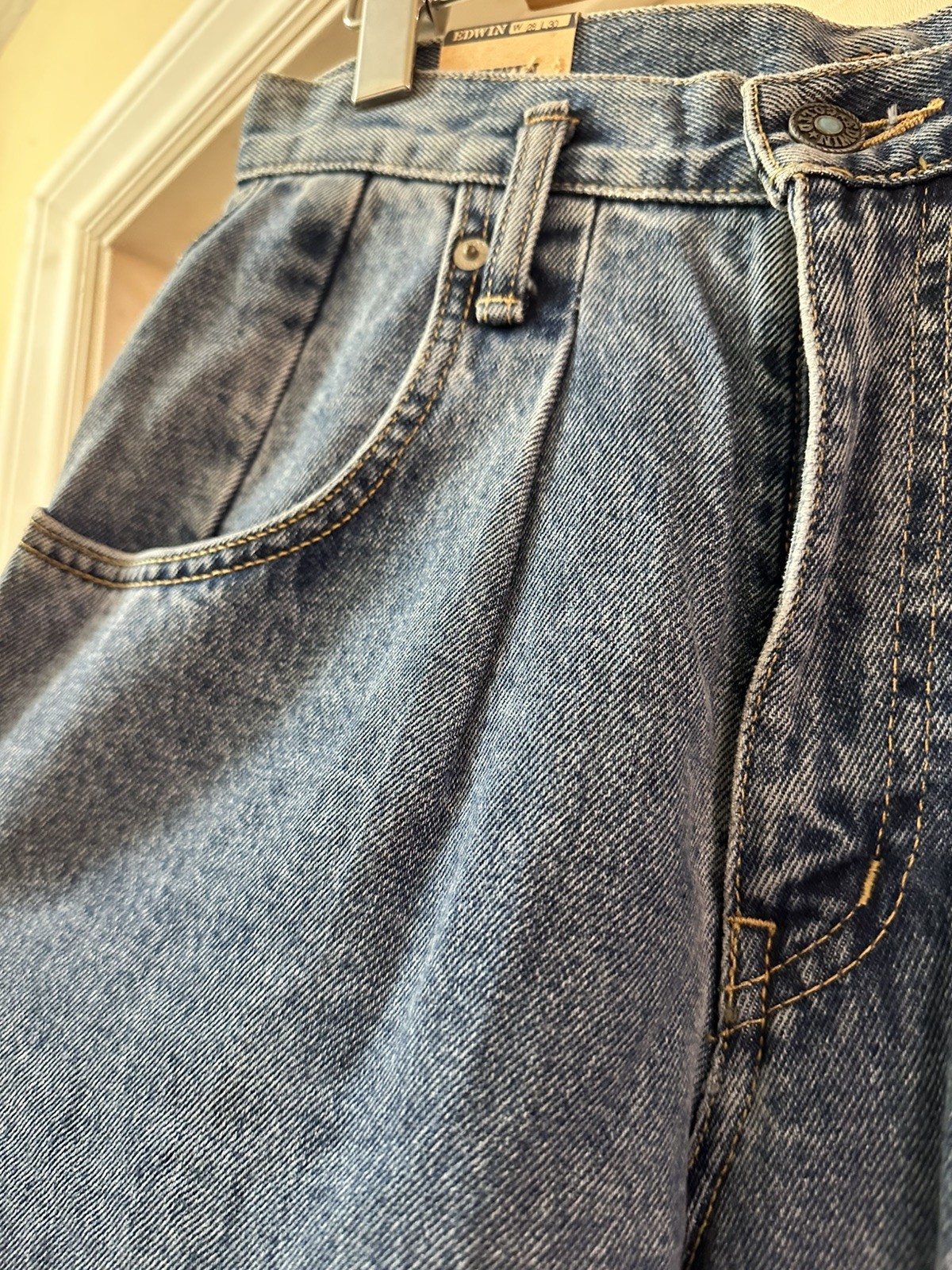 Vintage Edwin French Italian Baggy Jeans NWT Made in Canada Women’s Size 6 Denim