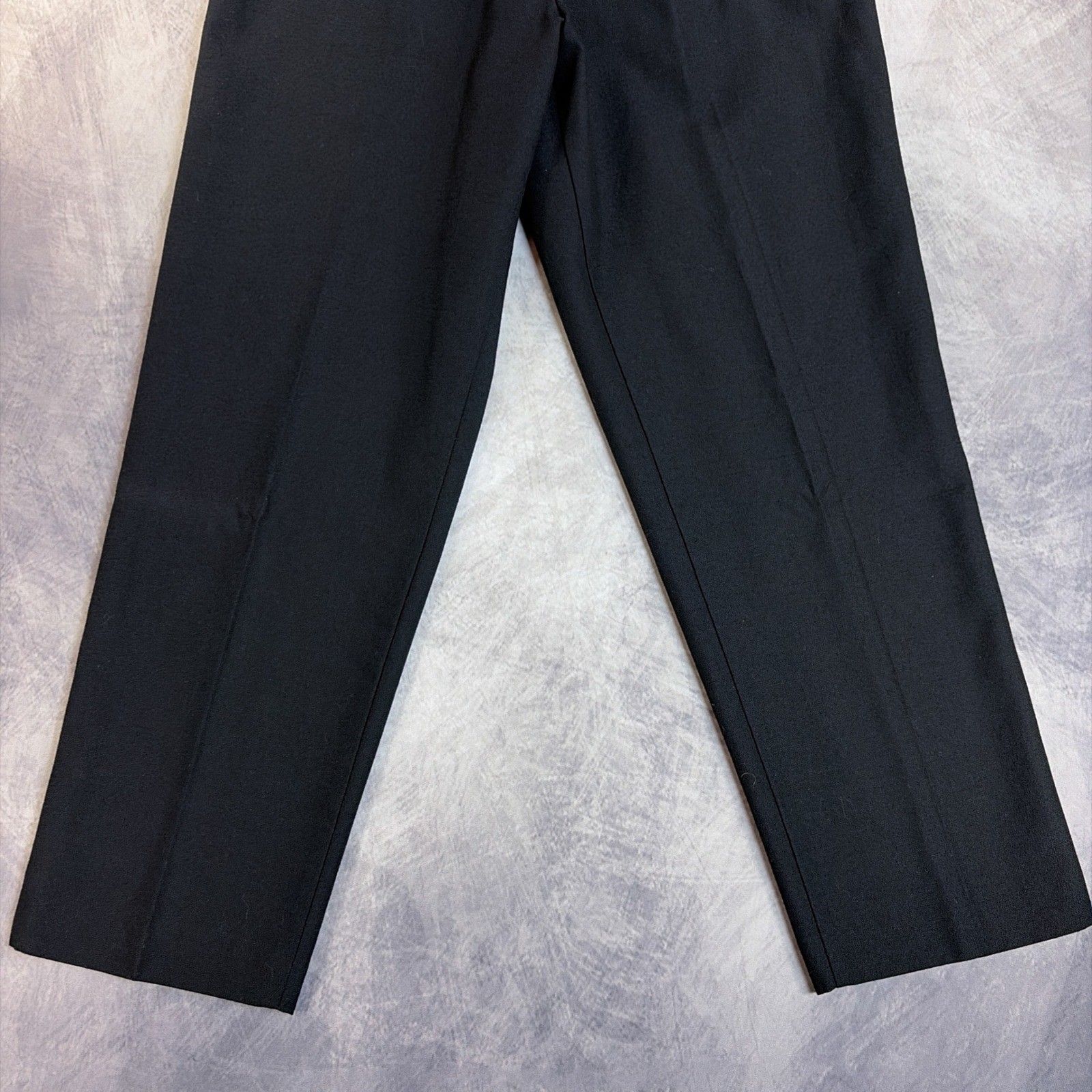 Vintage TanJay Trousers Womens Black Excellent Elastic Waist Straight Leg Pants