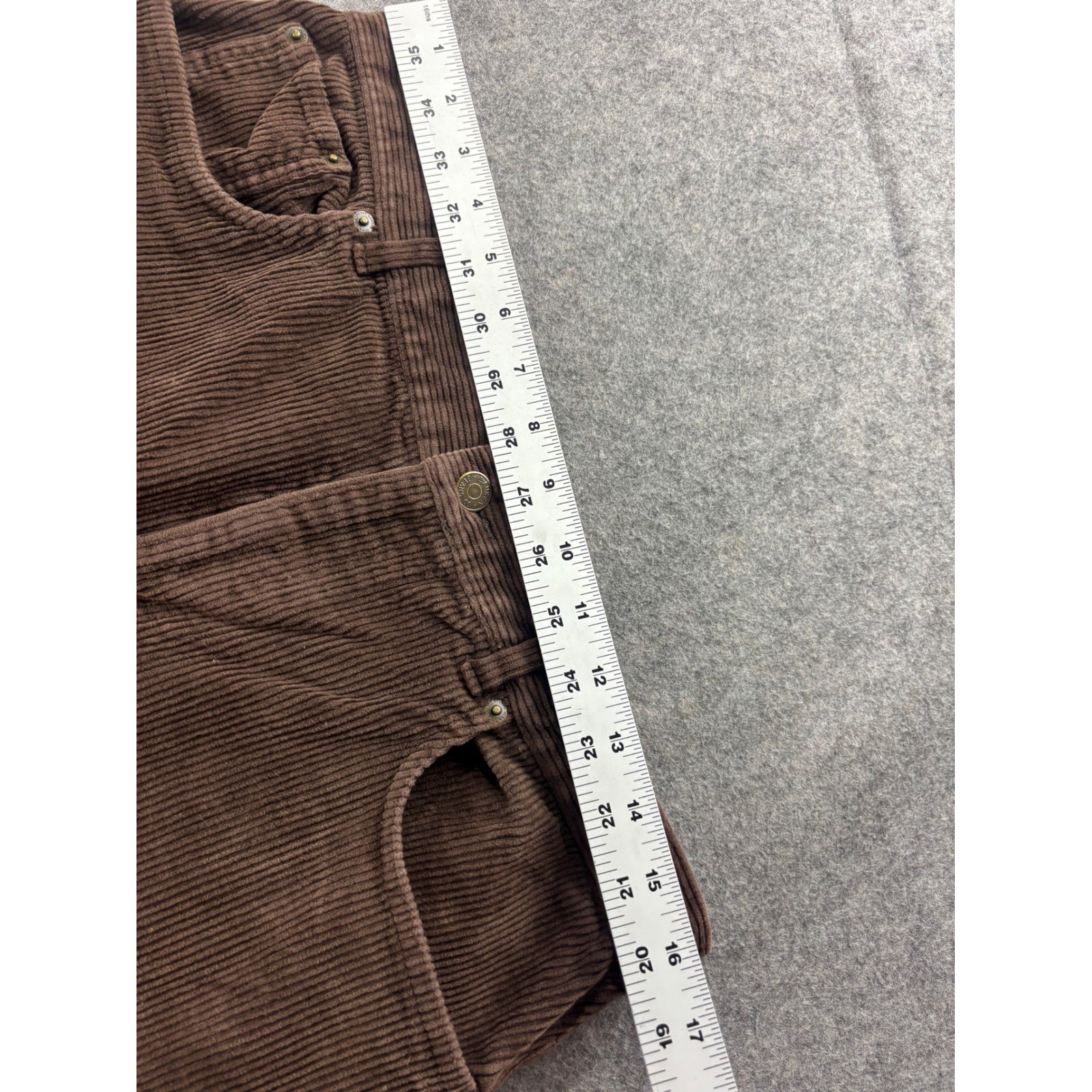L.L. Bean Brown Corduroy Flared Pants Womens 12 VTG Granola Fall Gilmore Girls