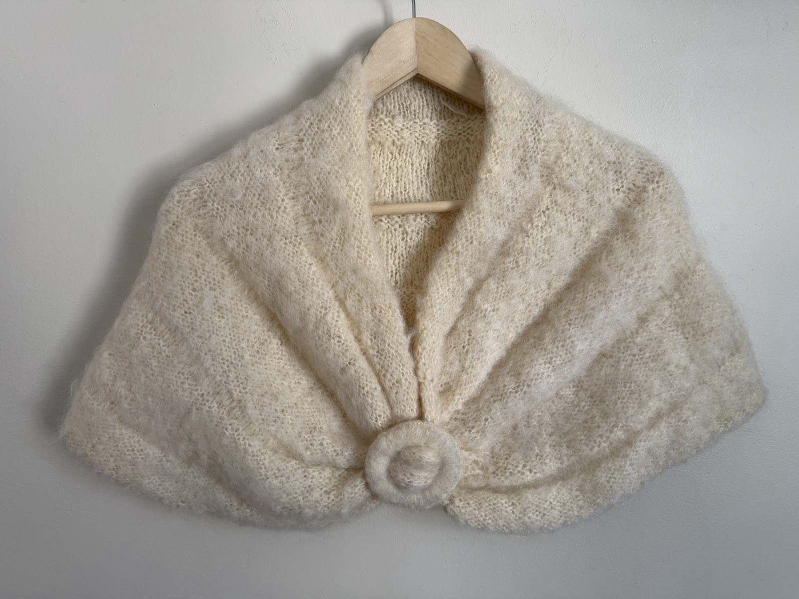 VINTAGE 50’S 60’S Stole Shawl Wrap Caplet HANDMADE Prom Wedding S/M/L
