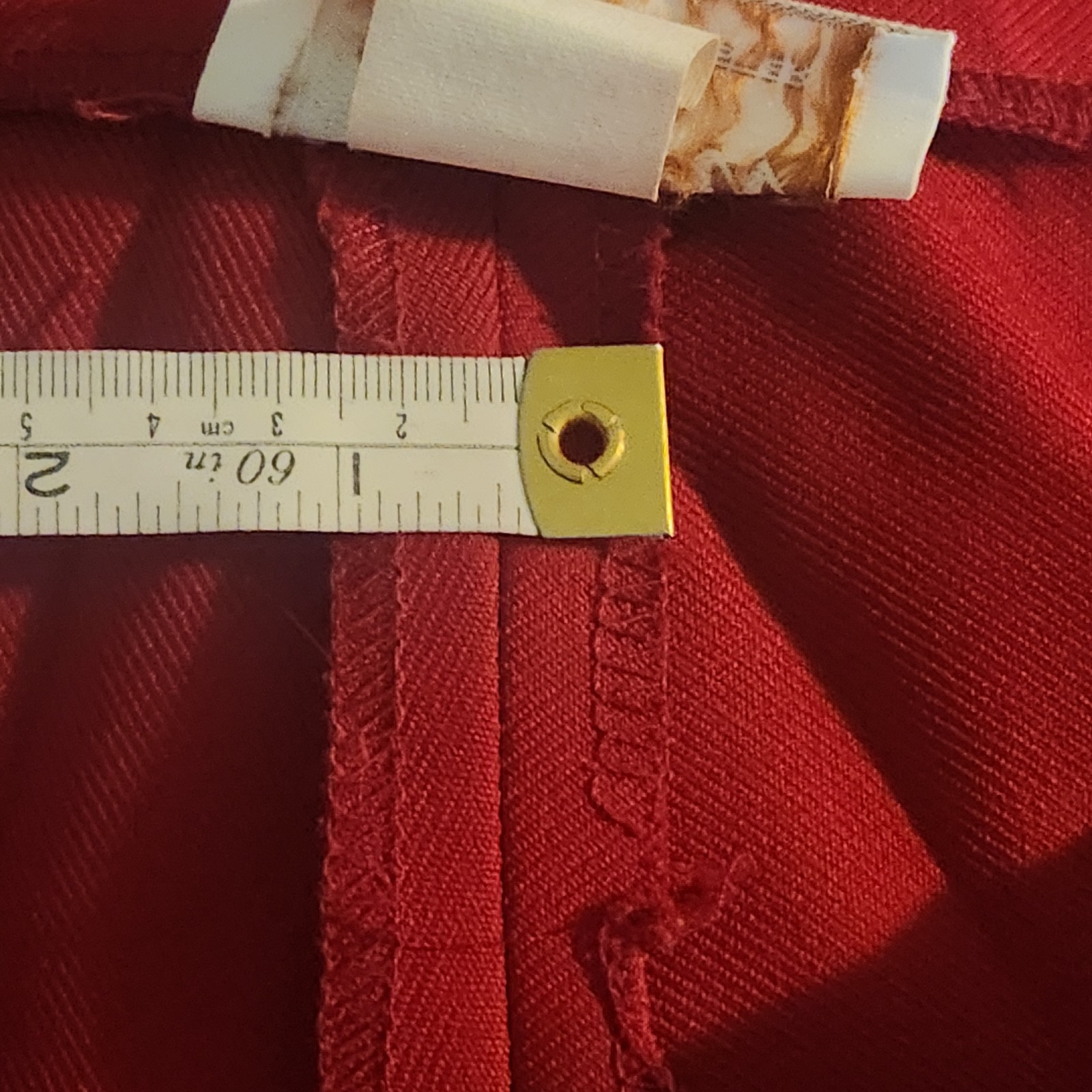Vintage 1970s With-It Women’s Red Pants W28″ L27.5″ Bell Bottoms YKK Zip Disco