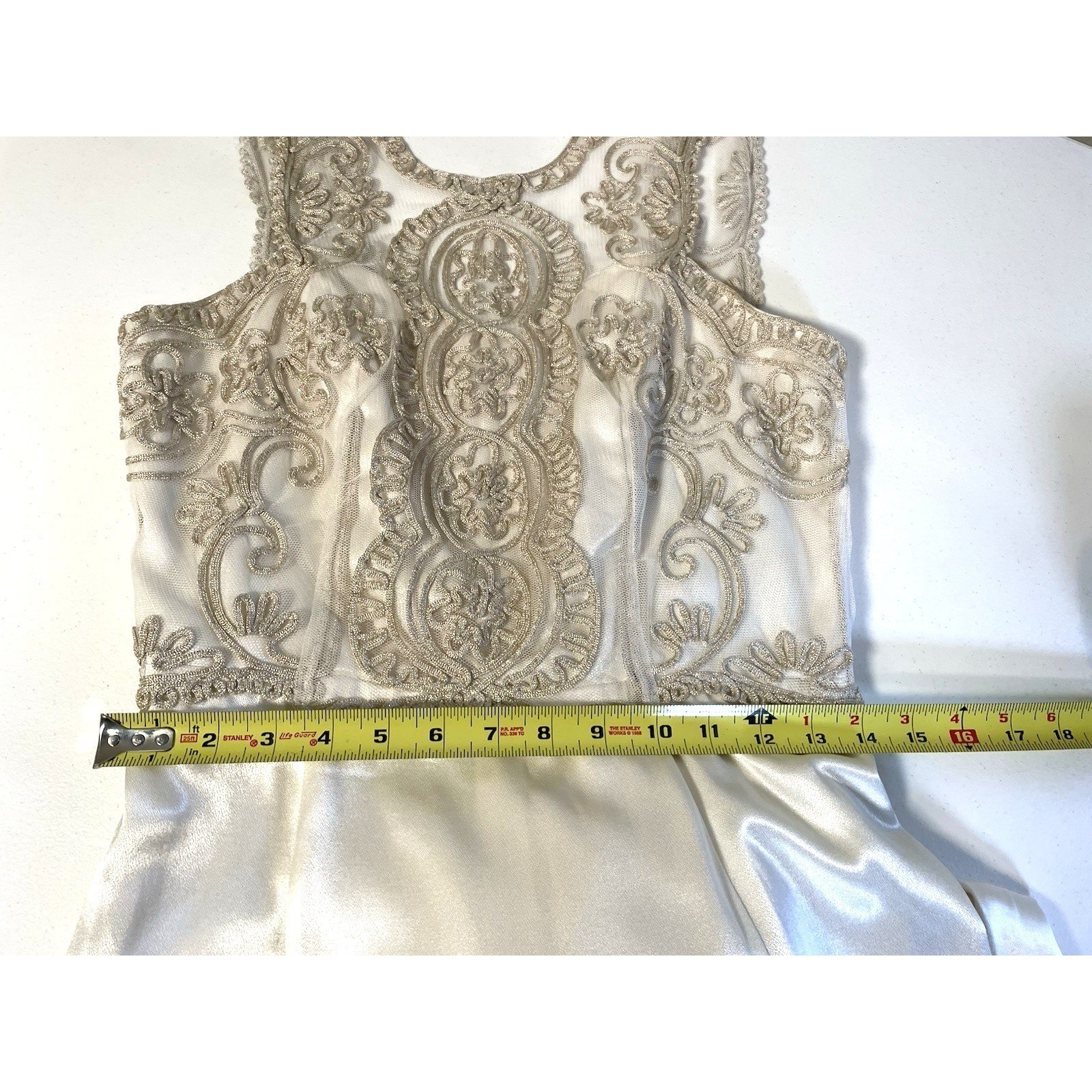Vintage Dress Evening Formal Bridal Gown Blondie And Me Beaded Embroidered Prom