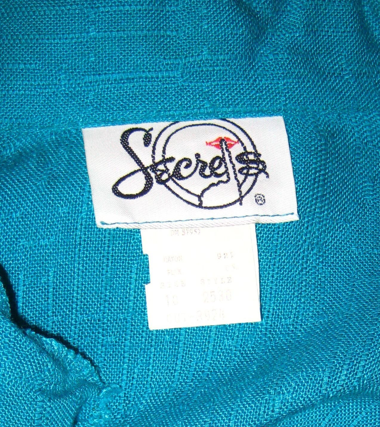 Vintage Secrets 80s rayon/flax kelly green fit/flare button front midi dress 6
