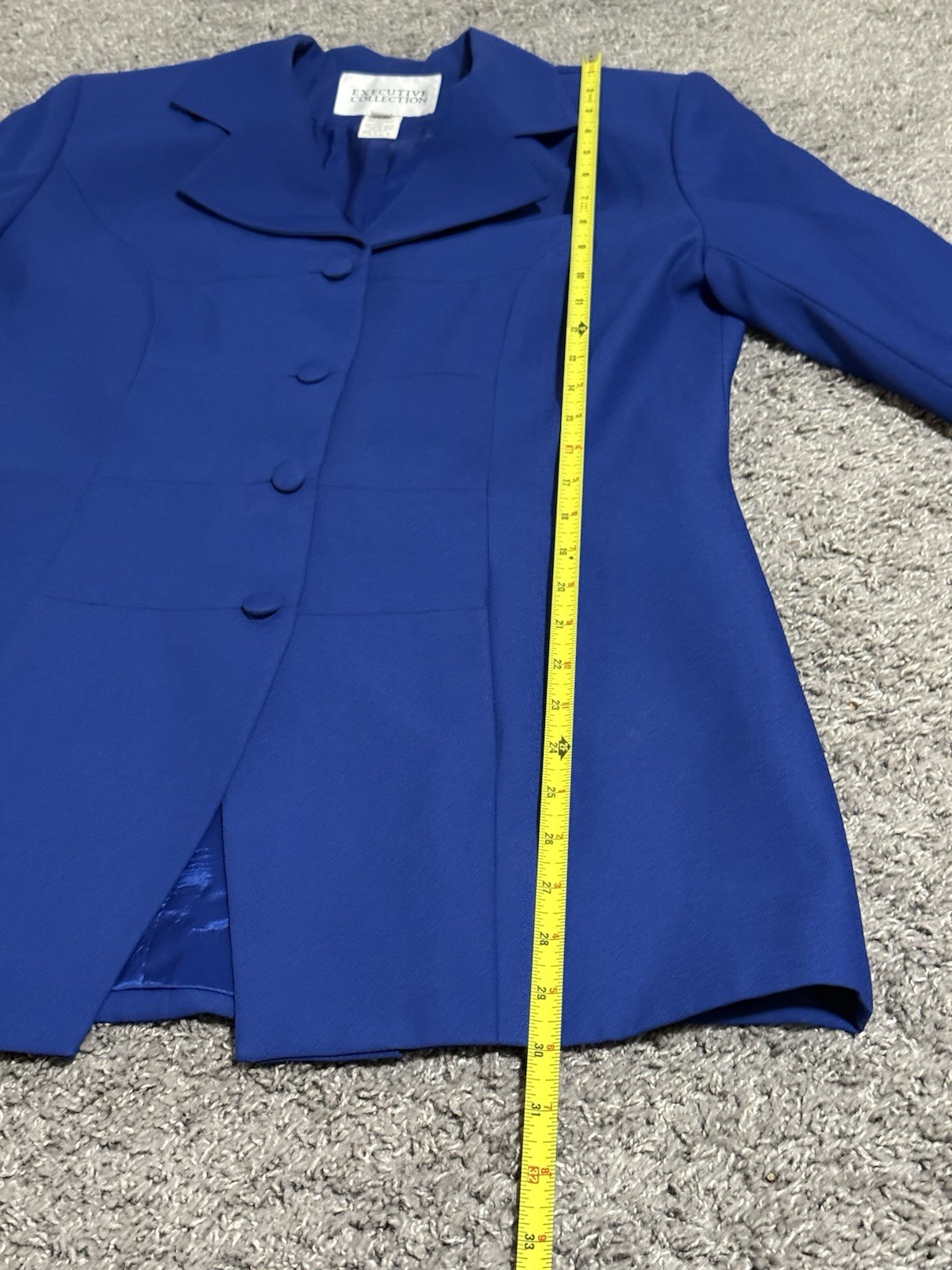 Vintage Executive Collection Women’s Blue Set of Skirt and Coat Size 10 USA Made