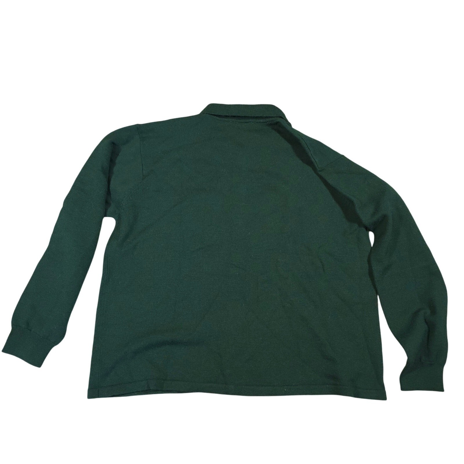 Vintage Talbots Cardigan 100% Merino Wool Women Size XL Dark Green Long Sleeve