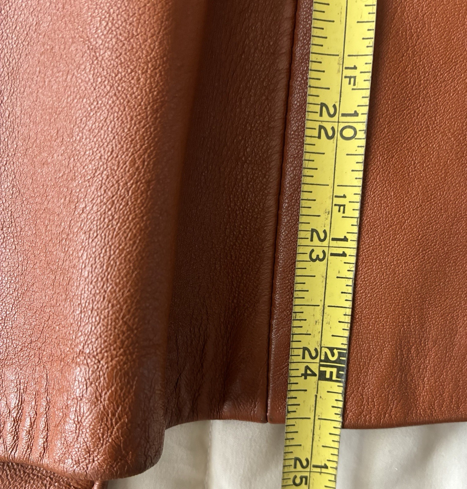 The Tannery West VTG Leather Blazer Jacket Women’s Brown Lined