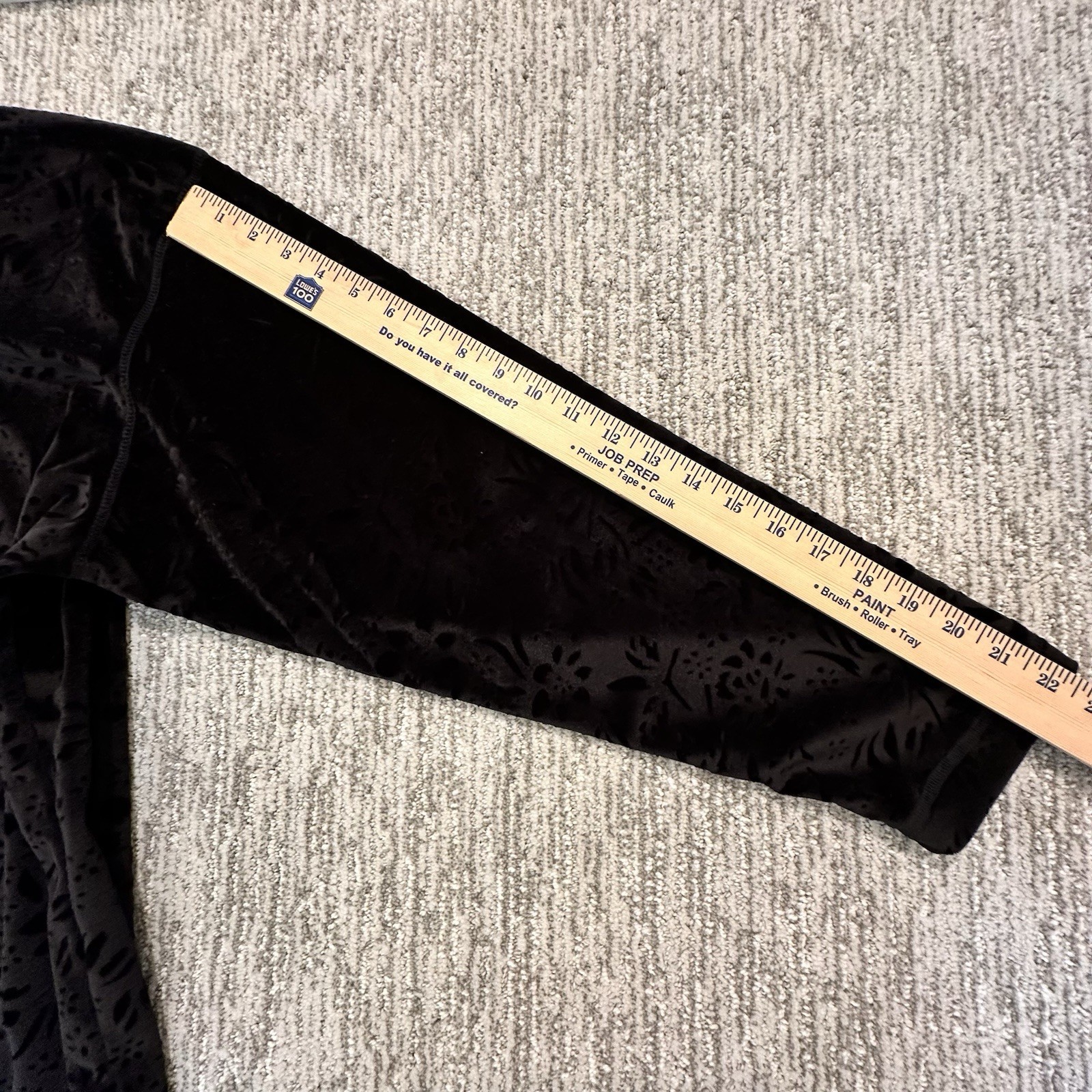 Vtg 90s Jaclyn Smith Women’s 1X Velvety Velour Black Embossed USA