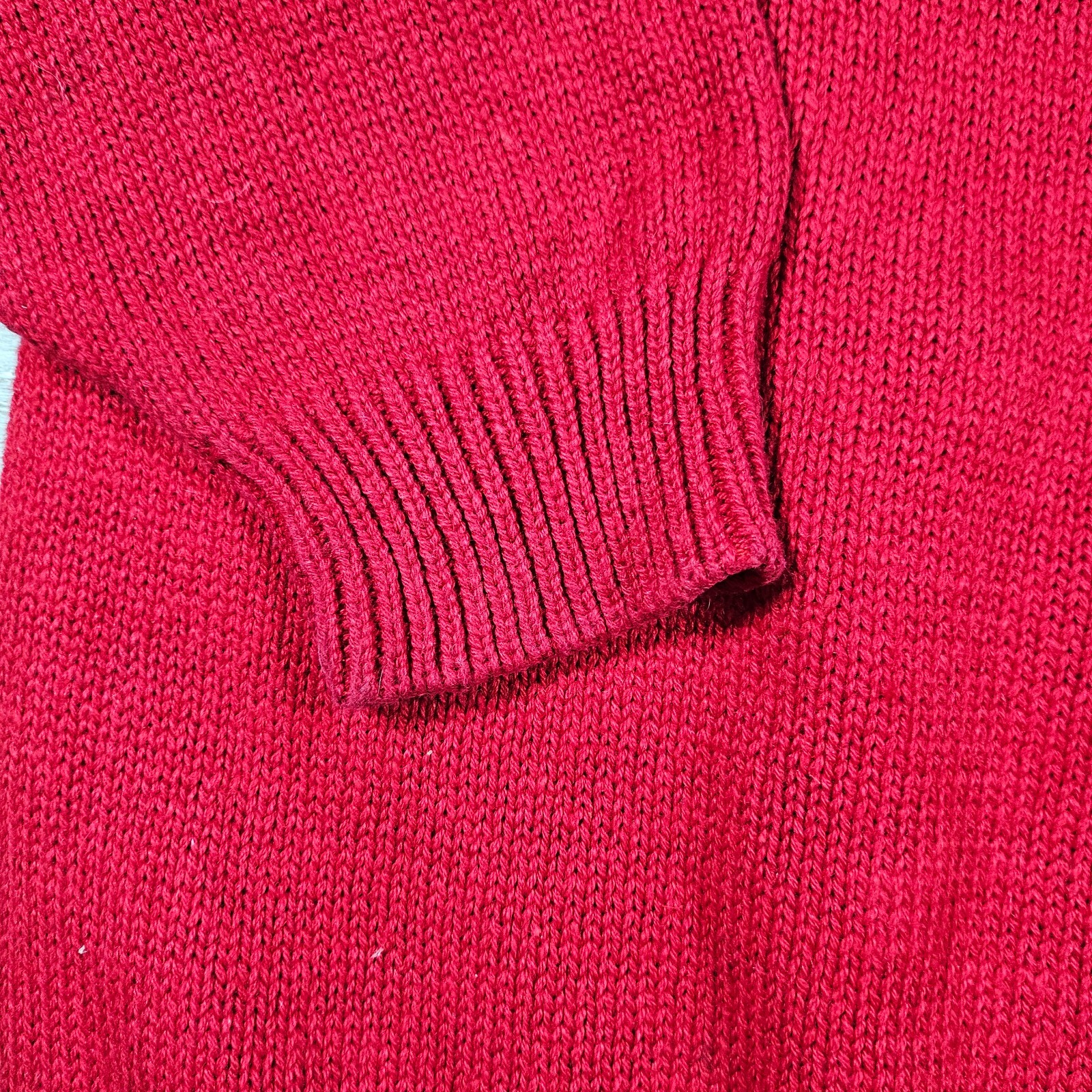 Ugly Christmas Sweater Bonnie and Bill Jingle Sweater Womens M Red Vintage 1985