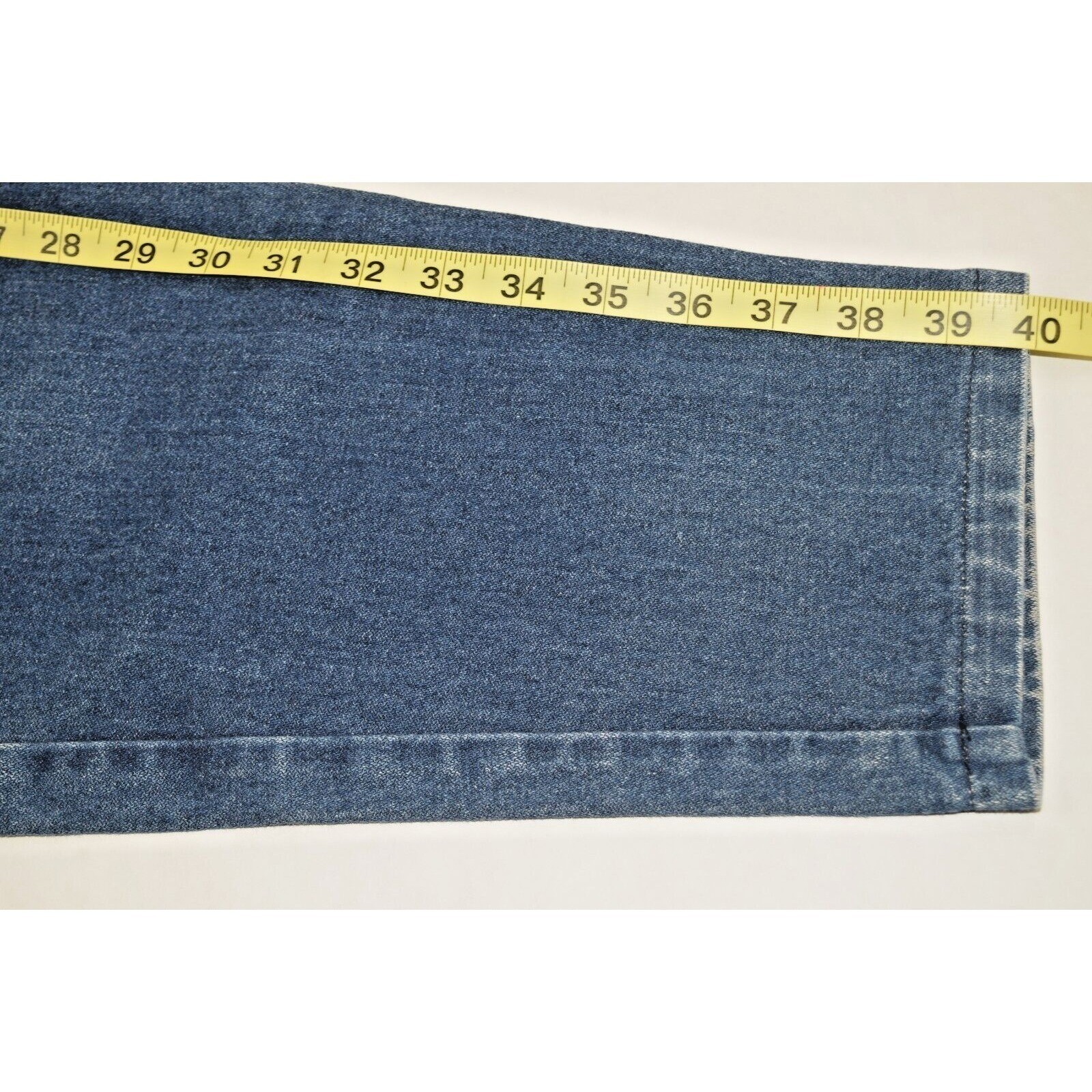 Vintage Jordache Jeans 28 x 29 70s Blue Pleat Tapered High Waist Patched MadeUSA