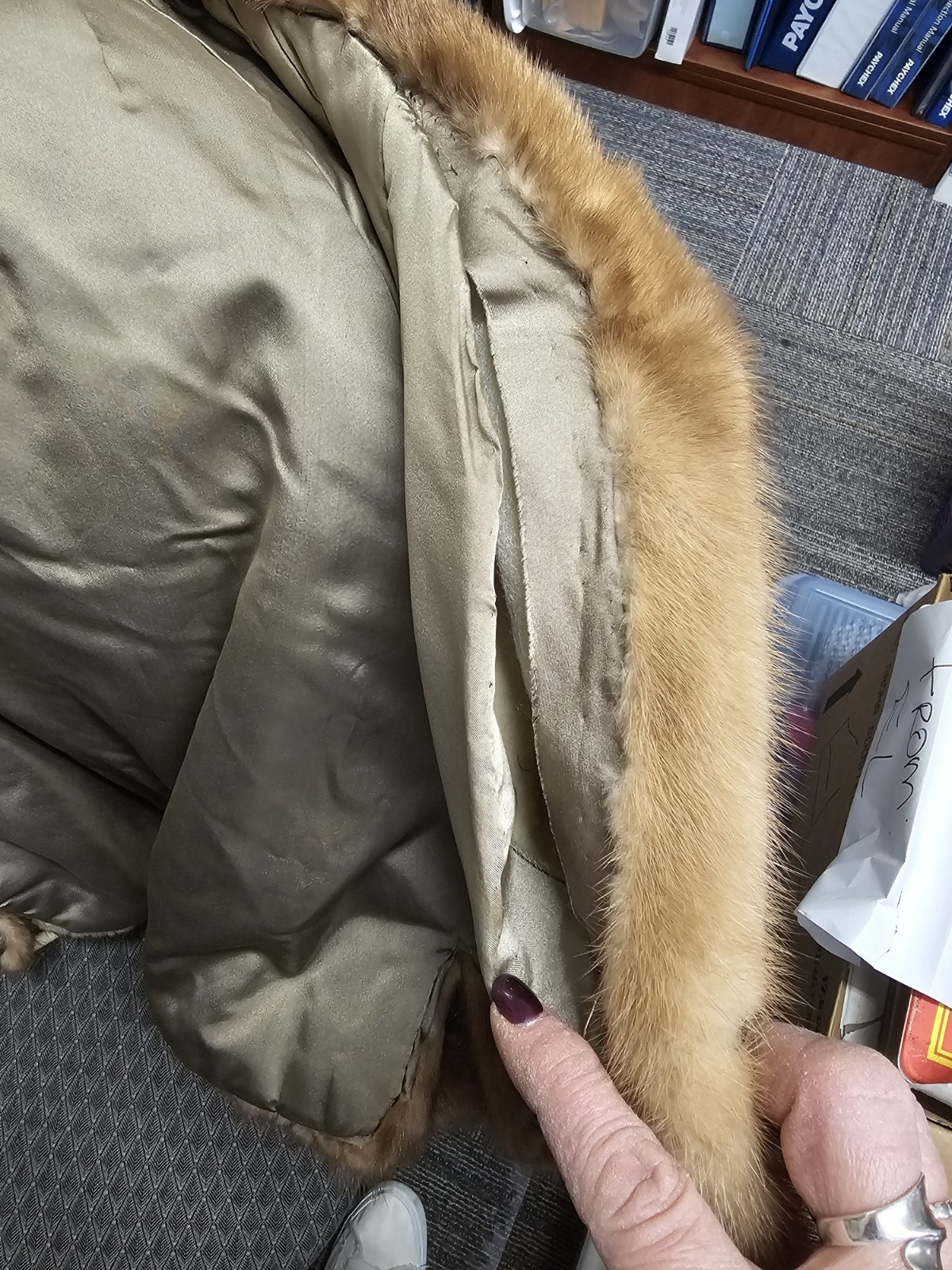 Vintage Mark Emba Autumn Haze Brand Genuine Mink Fur Jacket