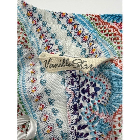 Vanilla Star Colorful Flowy Rayon Pants Size Medium