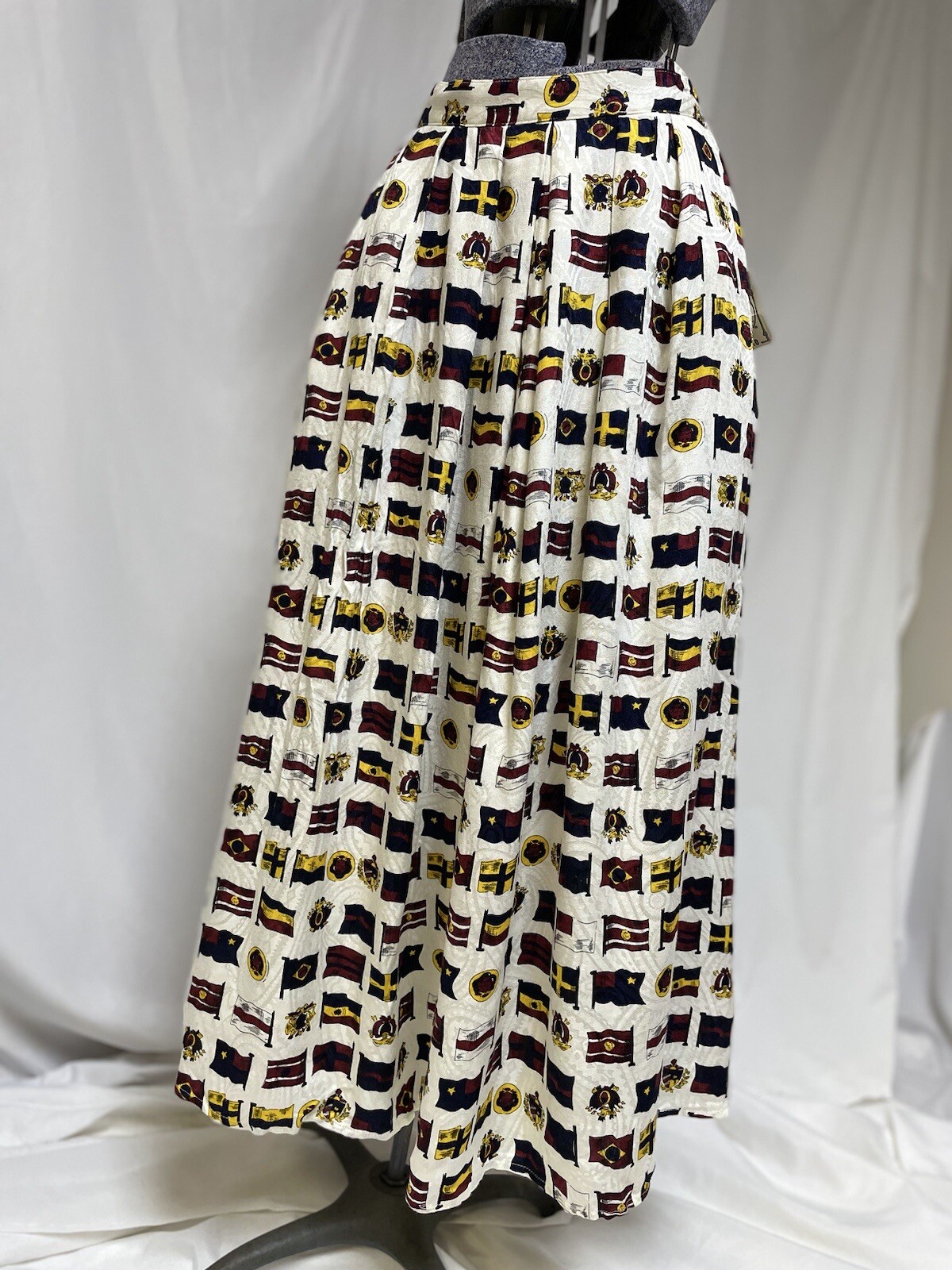 NEW JG Hook Skirt Size S Lord And Taylor 28X33 Maxi Long Pleated Vintage 80s $98