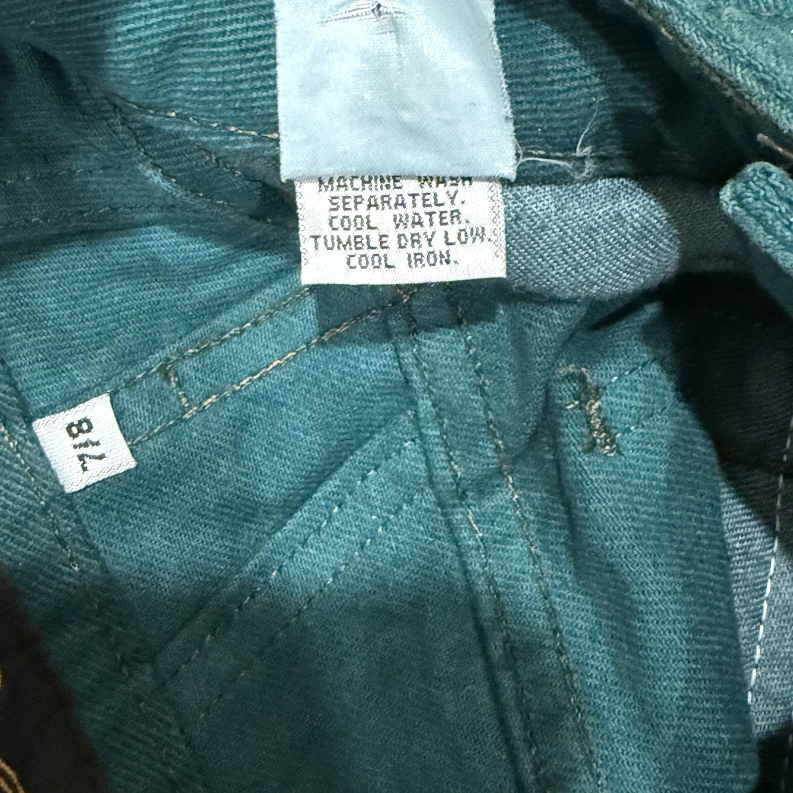 Marithe Francois Girbaud Jeans Women 7/8 Teal Vintage High Waist Tapered 90s
