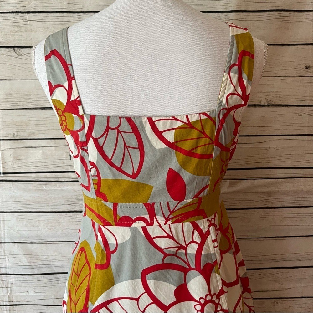 Anthropologie Maeve 70’s Vibrant Floral Midi Dress Size 4