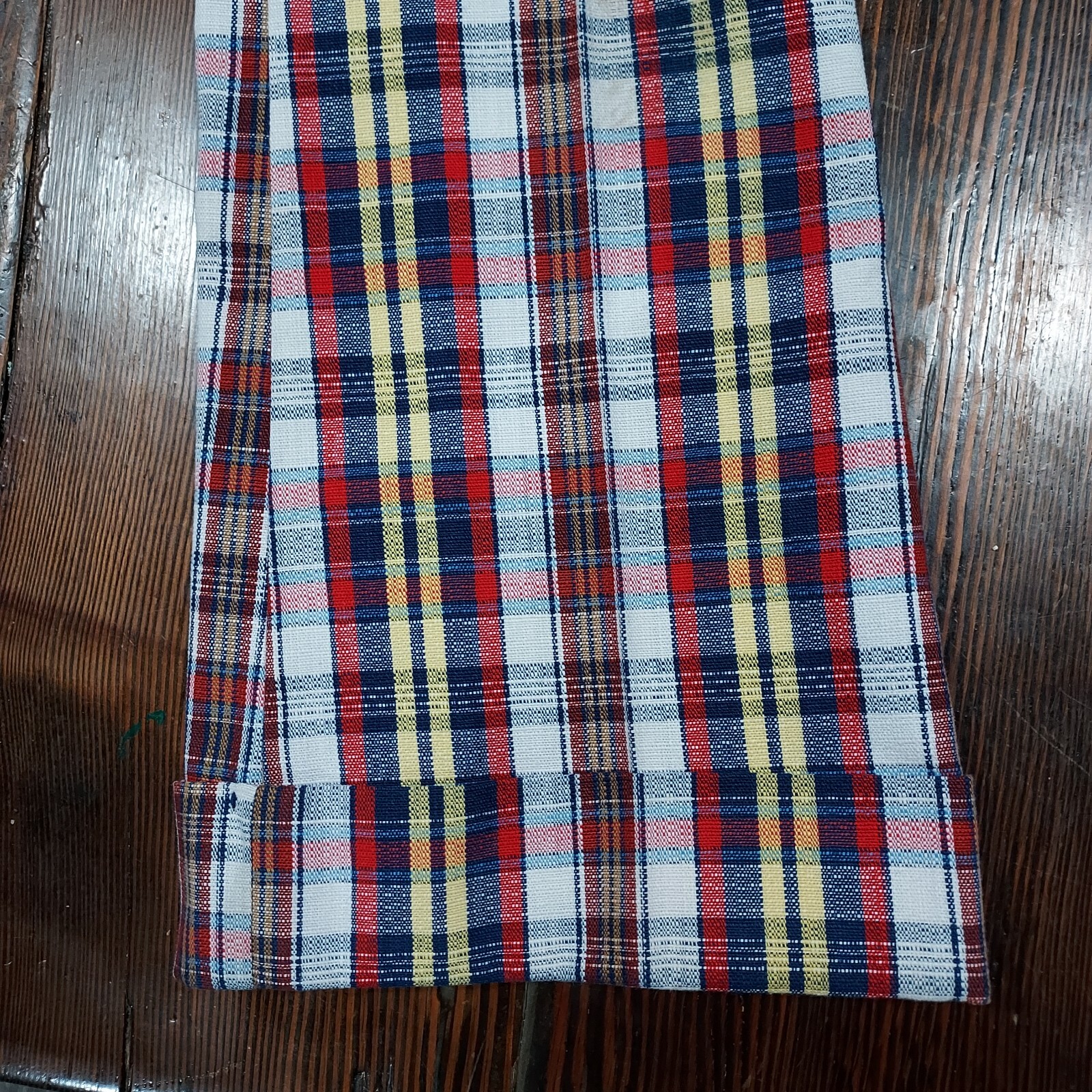 VTG 70’s Levi’s Boys Sta-Prest Plaid Flare Slacks Reg 12 Made in USA