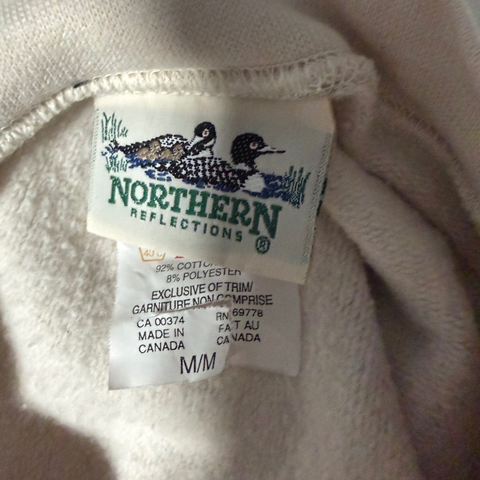 90s Northern Reflections Fall Oversized Med Women Sweater Cottagecore Grandma