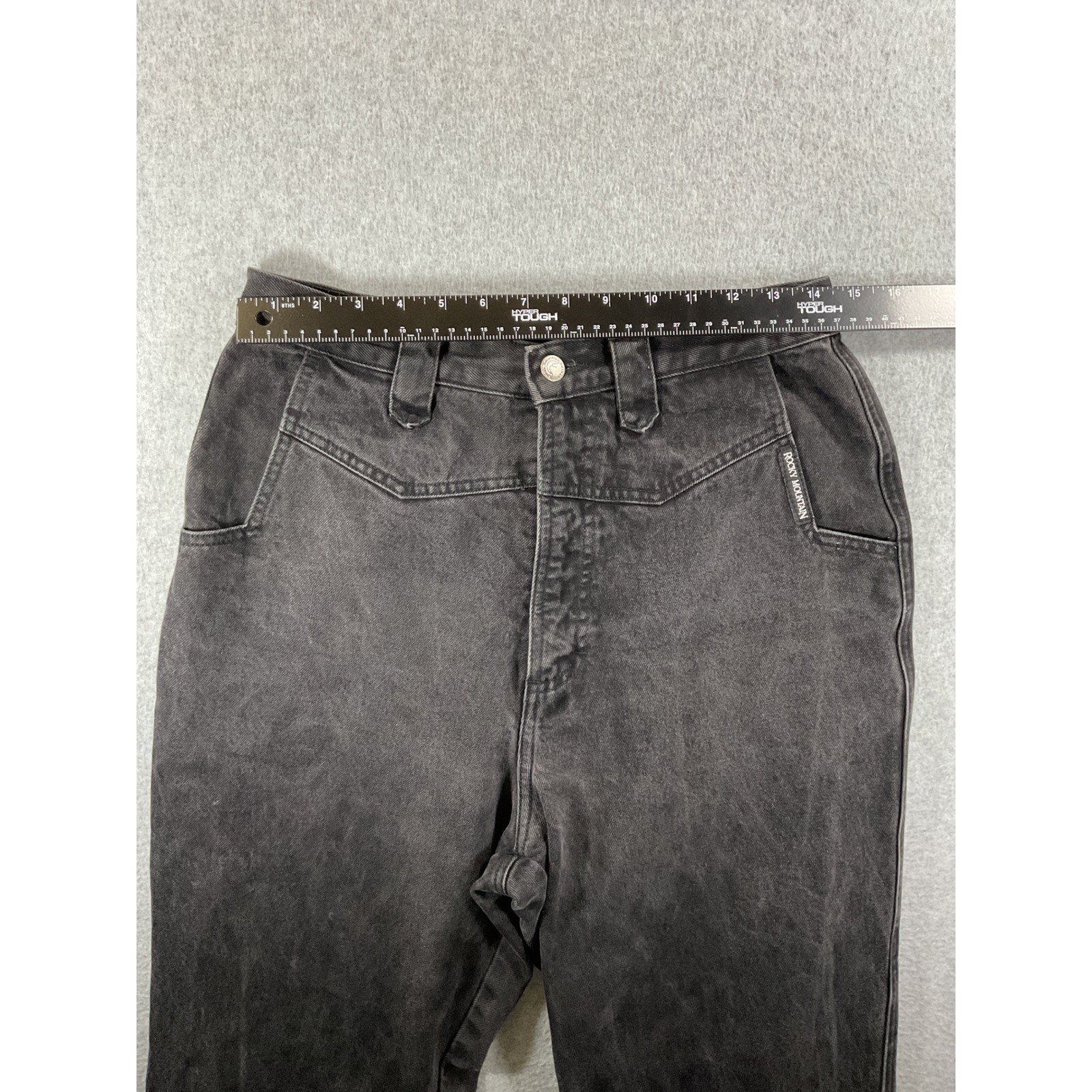 Vintage Rocky Mountain Black Western High Waisted Tapered 13/14 1269