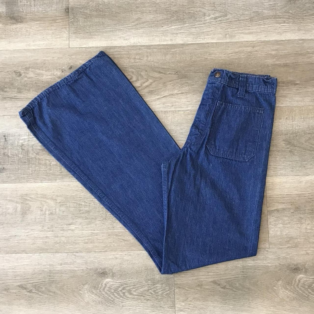 70’s Red Snap Vintage Bell Bottom Jeans