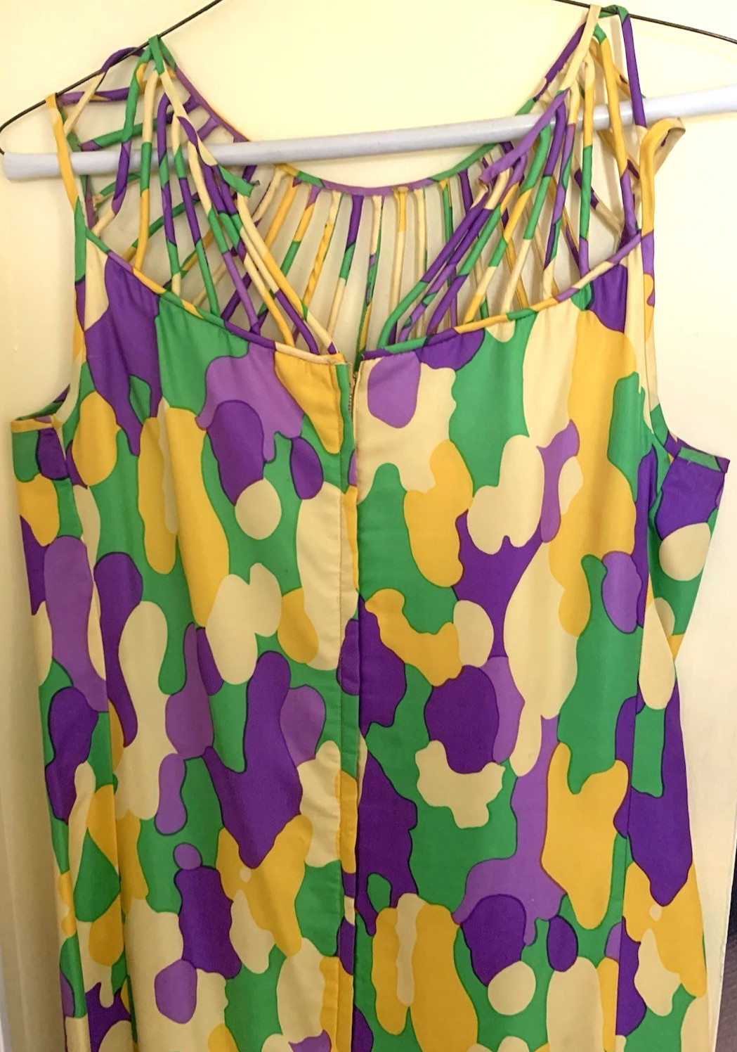 Vintage Lilly Pulitzer Silk Cotton Shift Dress Woven Lattice Neckline Sz 12