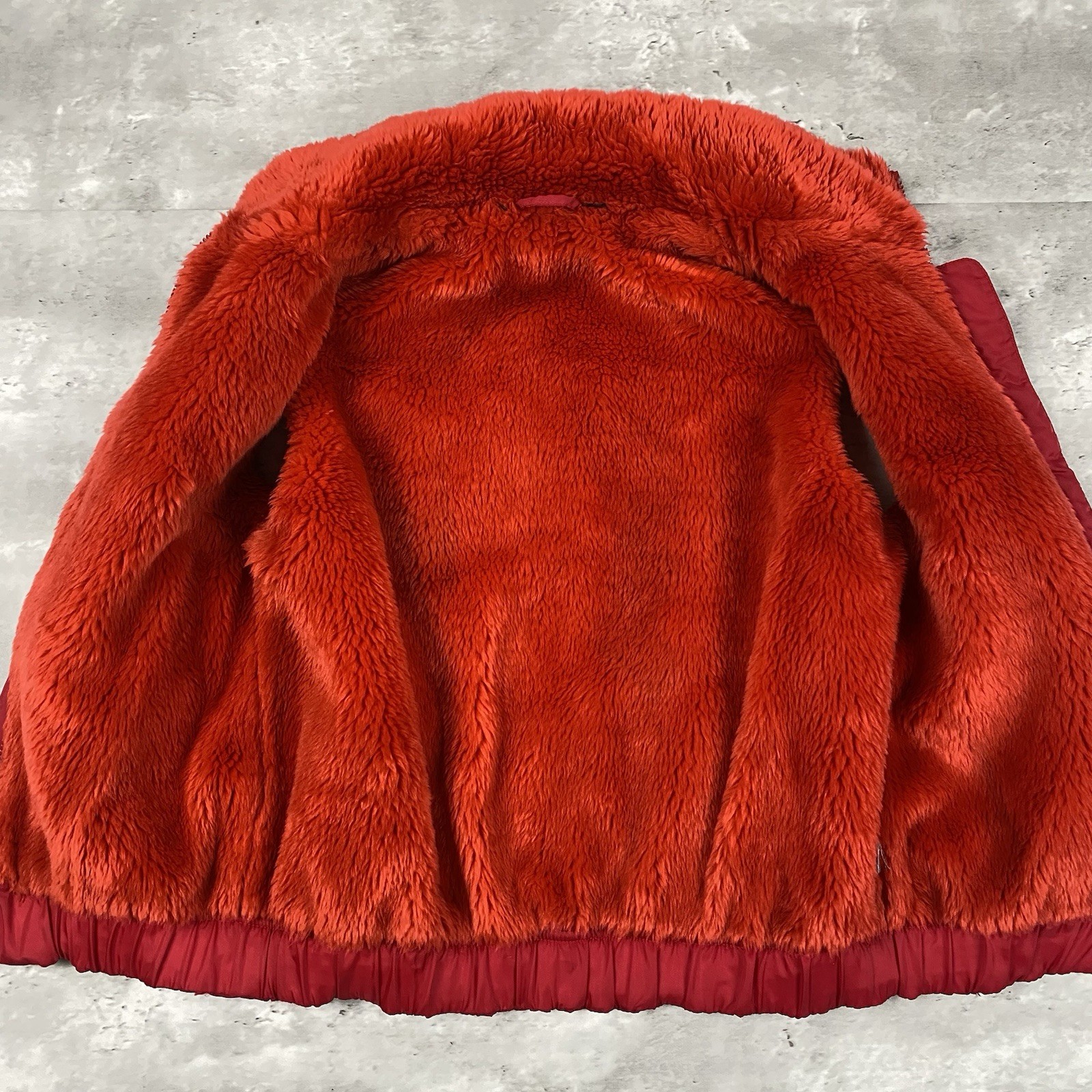 vintage ROCAWEAR vest womens fleece lined red puffer Y2K retro street wear zip