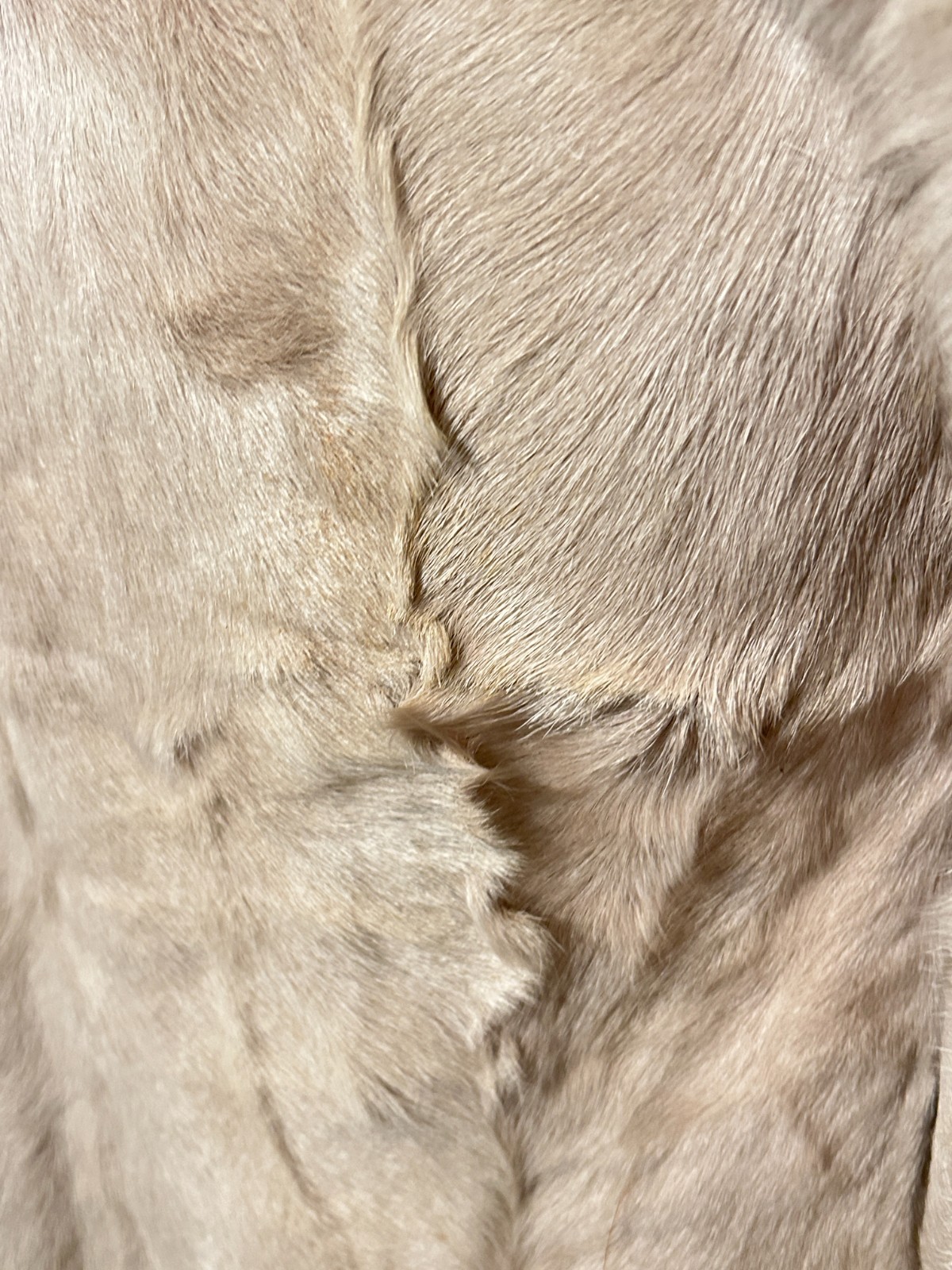 READ Vtg 70s Womens Small Medium Cream Full Length Pony Hair Fur Penny Lane