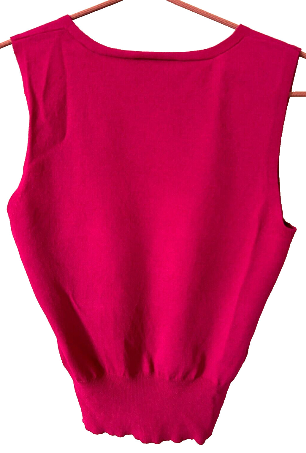 Y2K Ann Taylor Lightweight 2-Piece Sweater + V-Neck Tank Top Set Rose Sz XSP EUC
