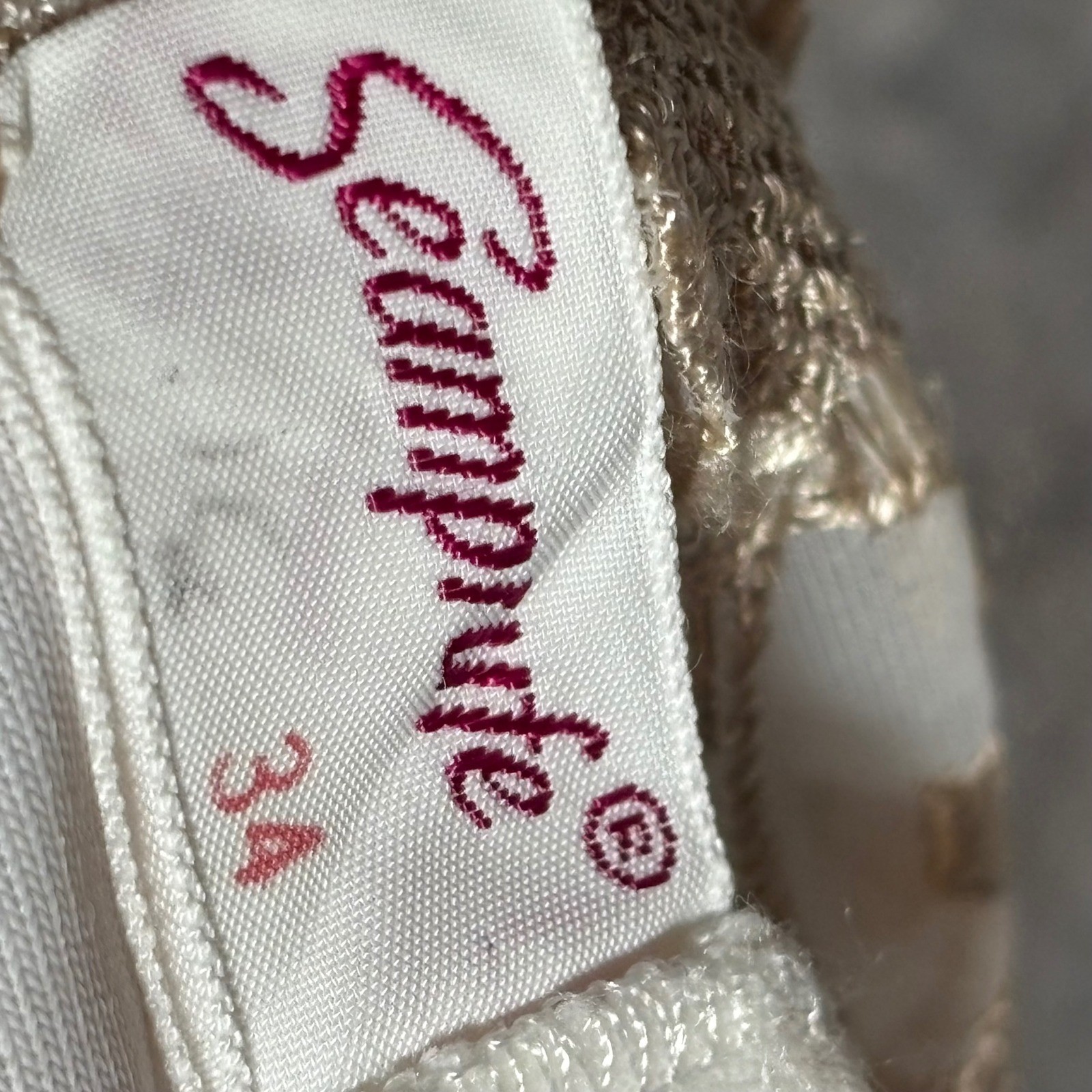 Seamprufe Nightgown Womens 34 White Vintage Lace Sheer Mesh Empire Waist Nightie