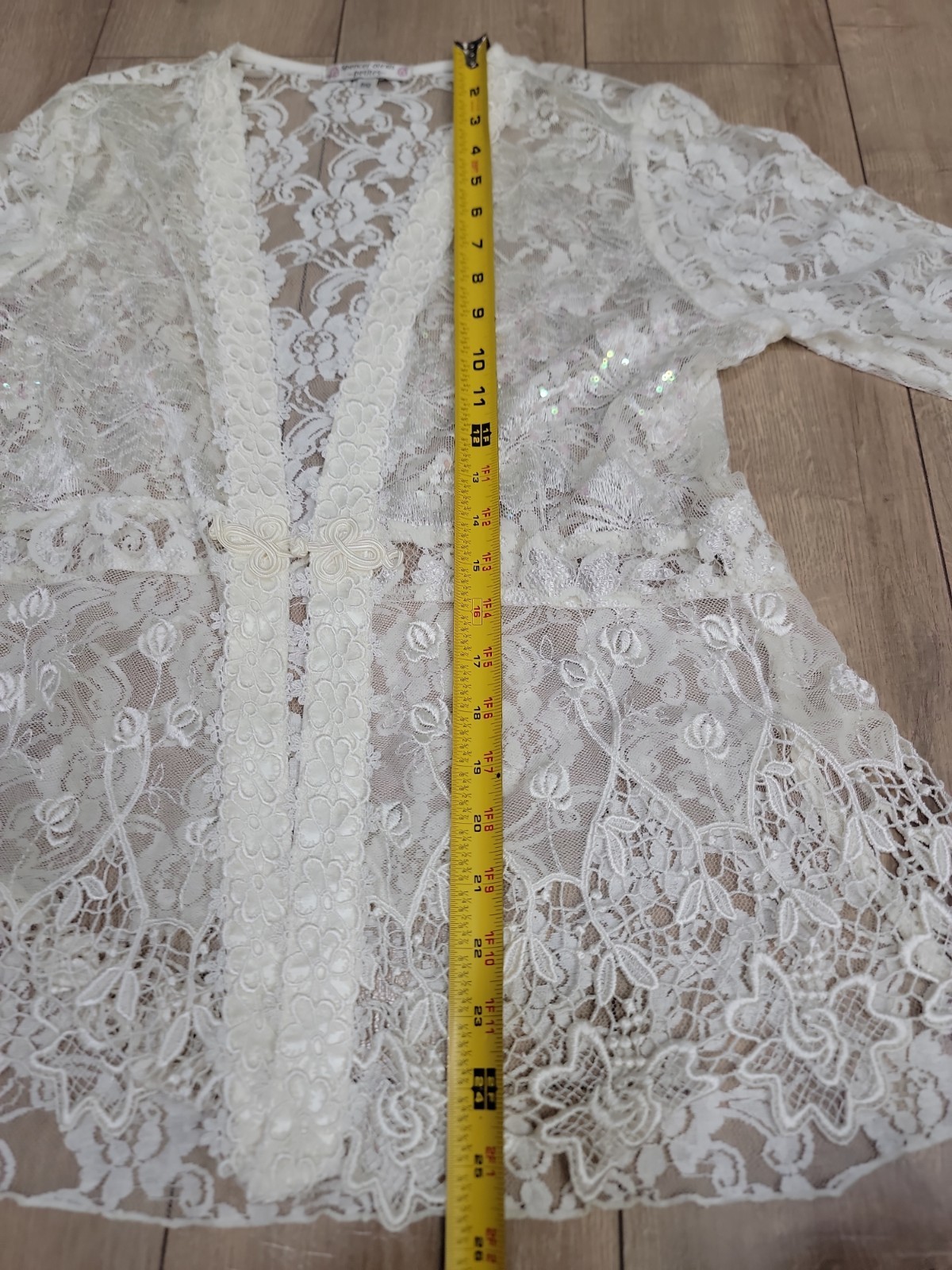 VTG Y2K Spencer Alexis Wedding White Lace Maxi Dress Jacket 2pc Set 12P Petite