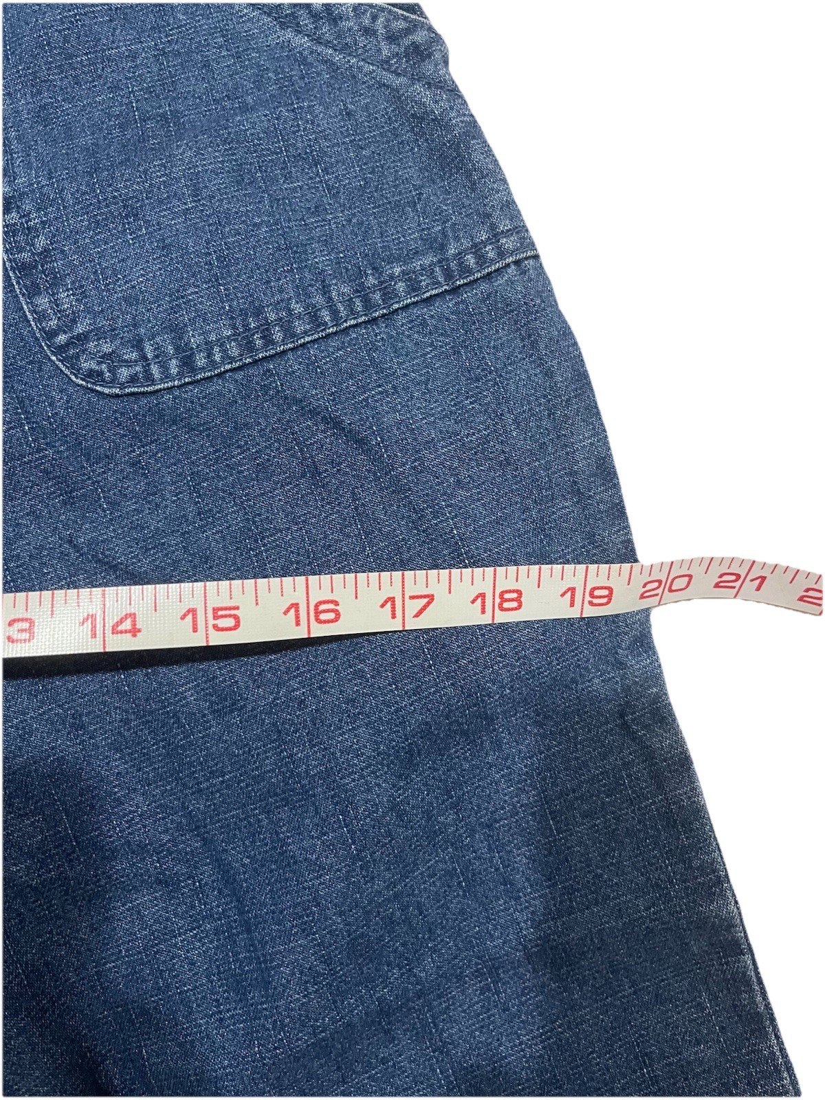 Vintage 90s White Stag High Rise Denim Belted Cropped Pants 6 Petite 100% Cotton