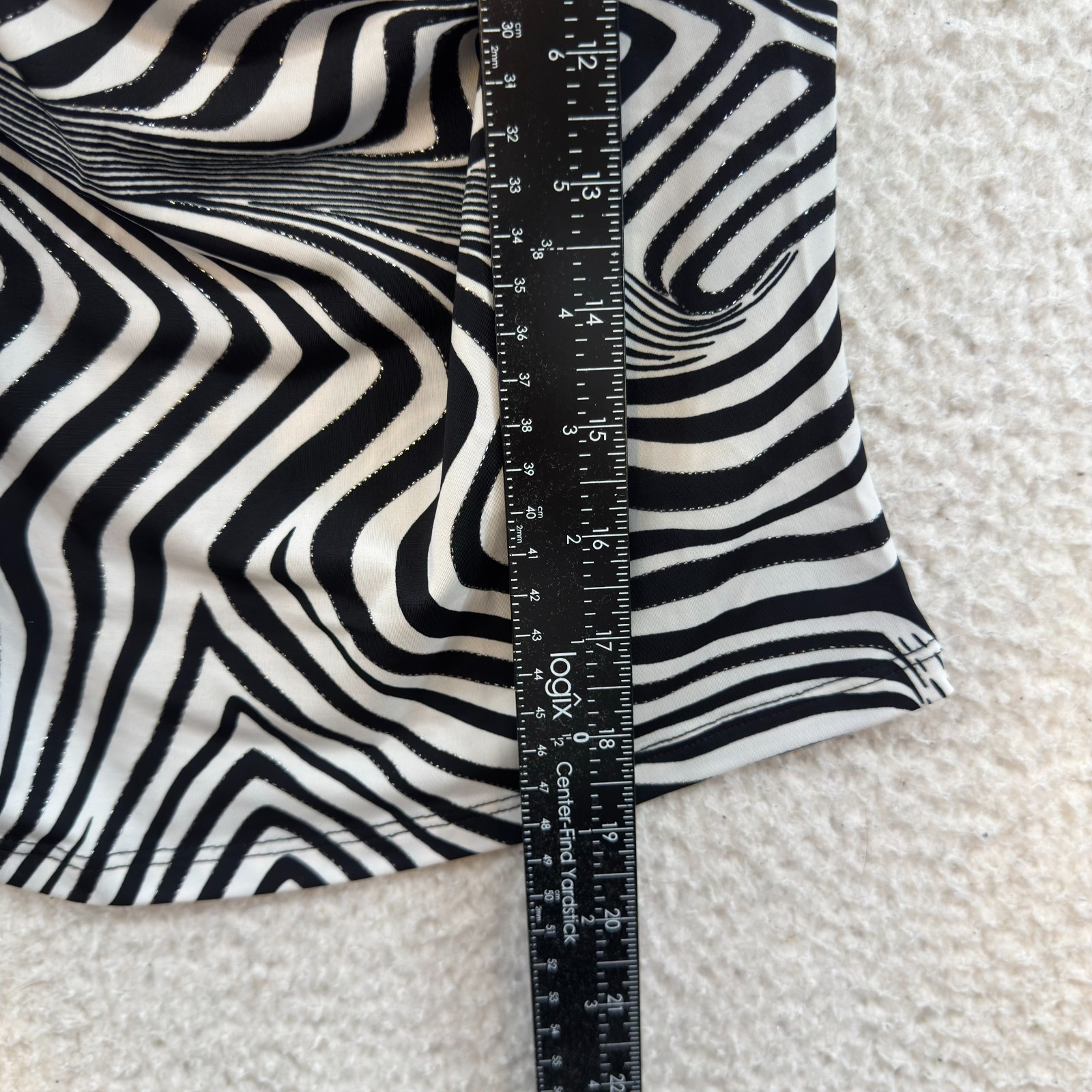90s Y2K Vintage Top XS Small Black White Pattern Halter Cyber Fairy Rave Club