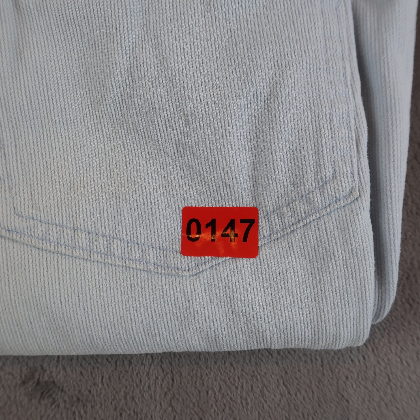 Vintage 70s Oshkosh B’Gosh 35×31 Powder Blue Corduroy Bell Bottoms Unisex Flare