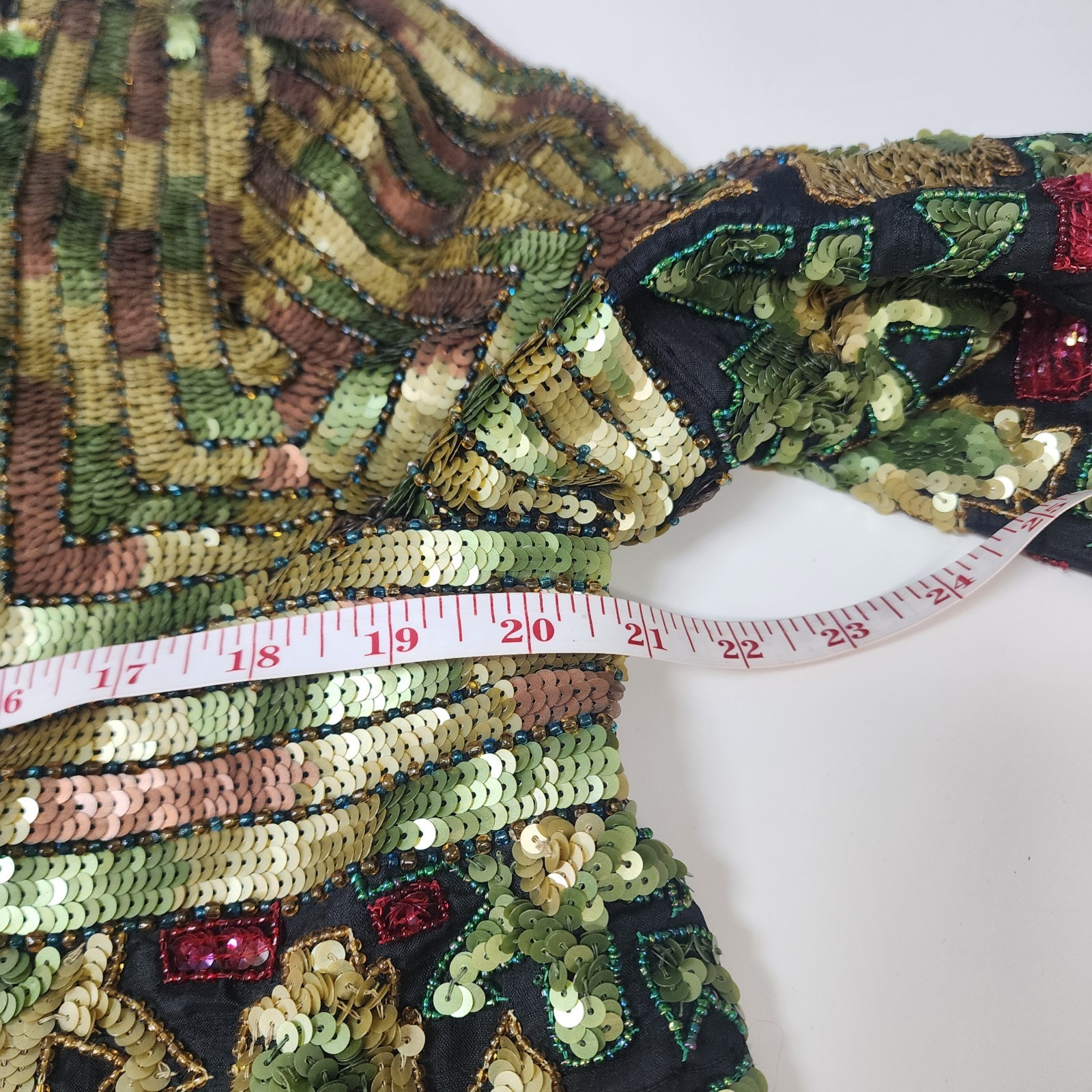 Vintage Adrianna Papell Evening 1994 Women’s L Multi Beaded Sequin Jacket *Note*
