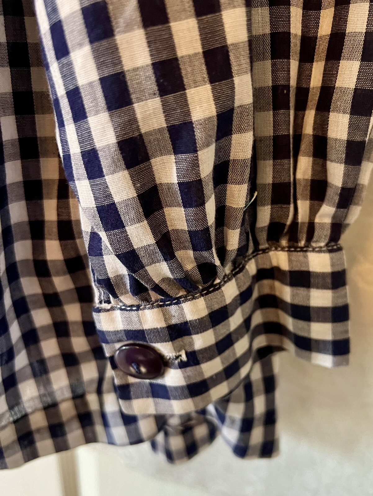 Vintage AUNT ABIGAIL’S ATTIC Exclusive Country Clothes Check Button Blouse XL