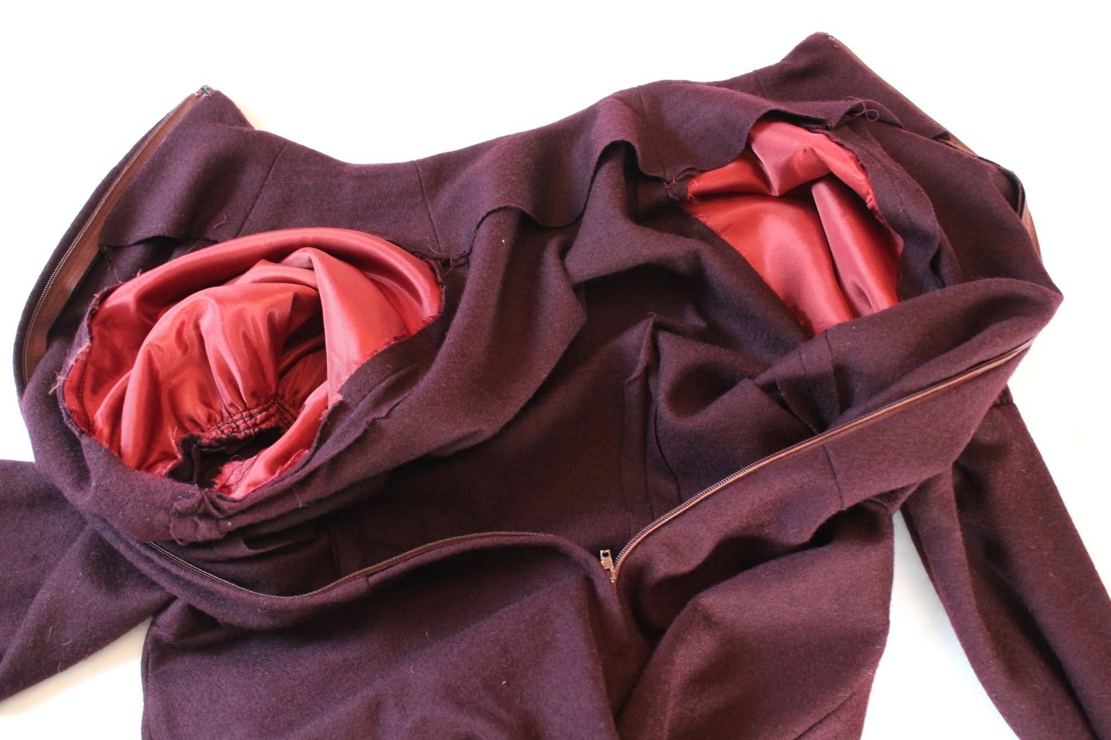 Vintage 1930s/40s Plum/Purple Wool Suit 1940s/30s