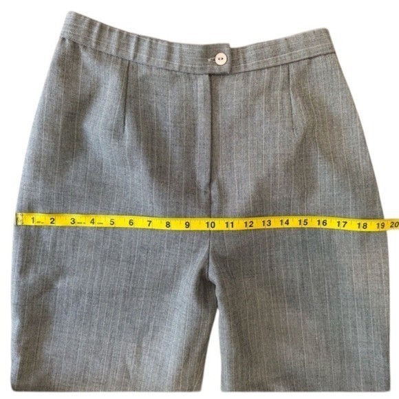 Reflections Vintage Grey Herringbone High Waist Pants Costume Theater 10T 12B